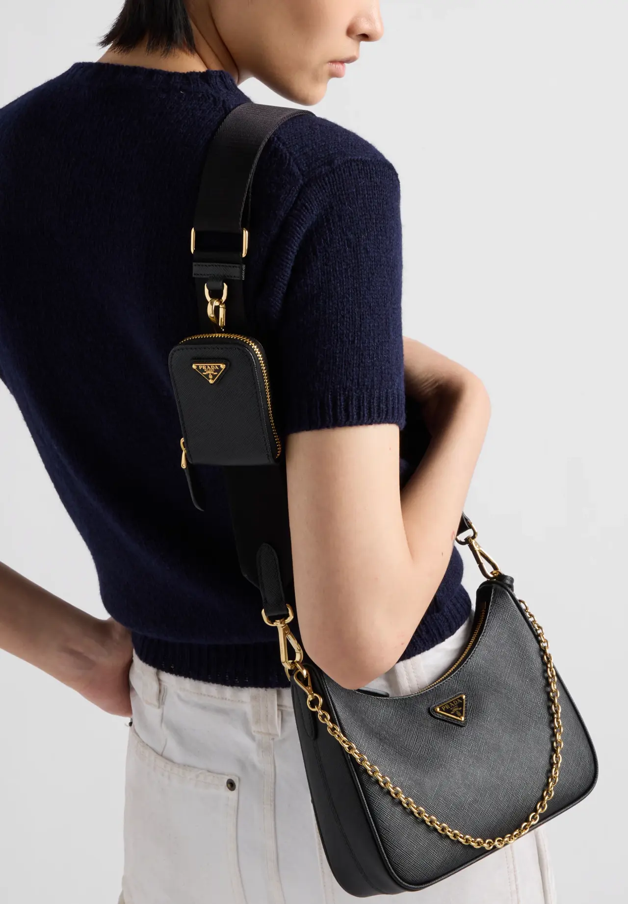 Prada Re-Edition 2005 Saffiano leather bag 1BH204 NZV