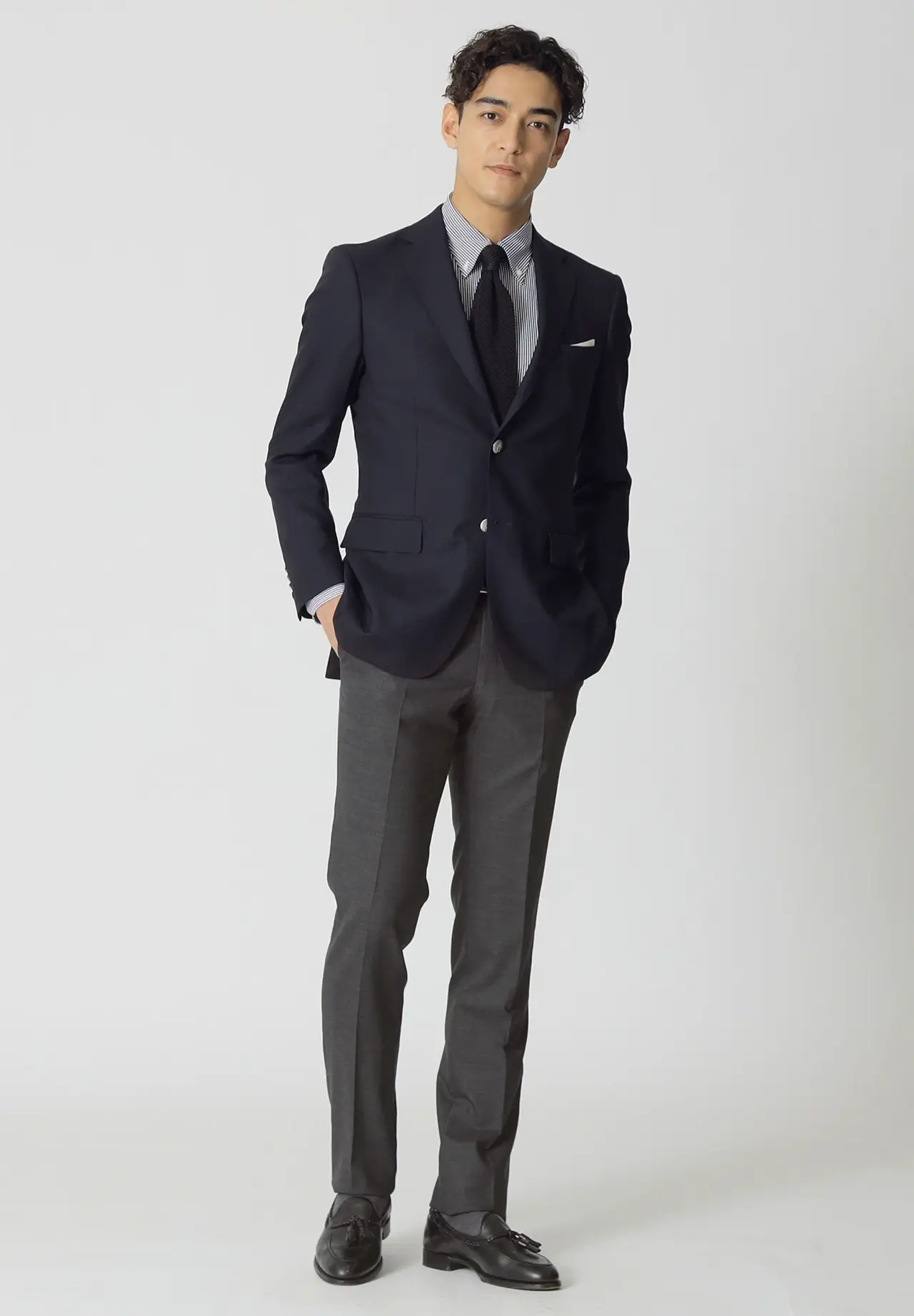 Worsted Twisted Yarn Oxford Summer Blazer