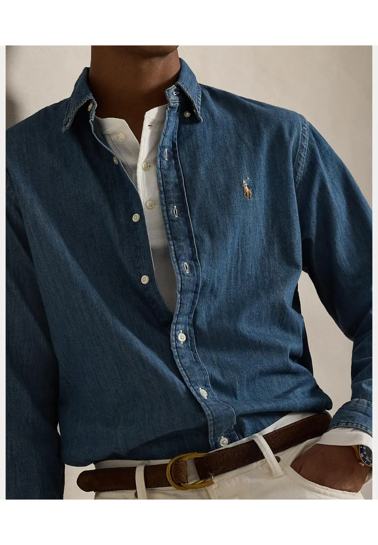 POLO RALPH LAUREN クラシック フィット デニム シャツ | Matsuya Ginza