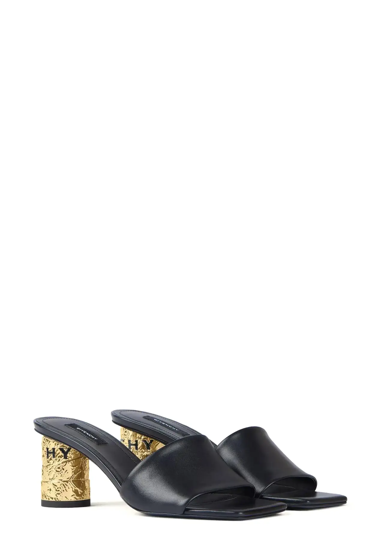 GIVENCHYテープ レザー ヒールミュール