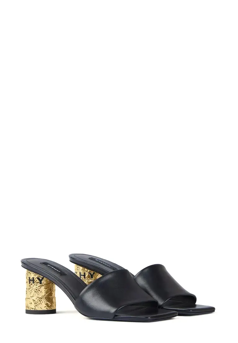 GIVENCHYテープ レザー ヒールミュール