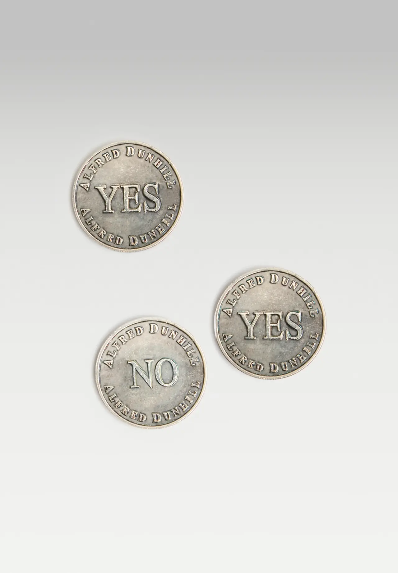 DECISION COINS WITH LEATHER, SILVER, TU