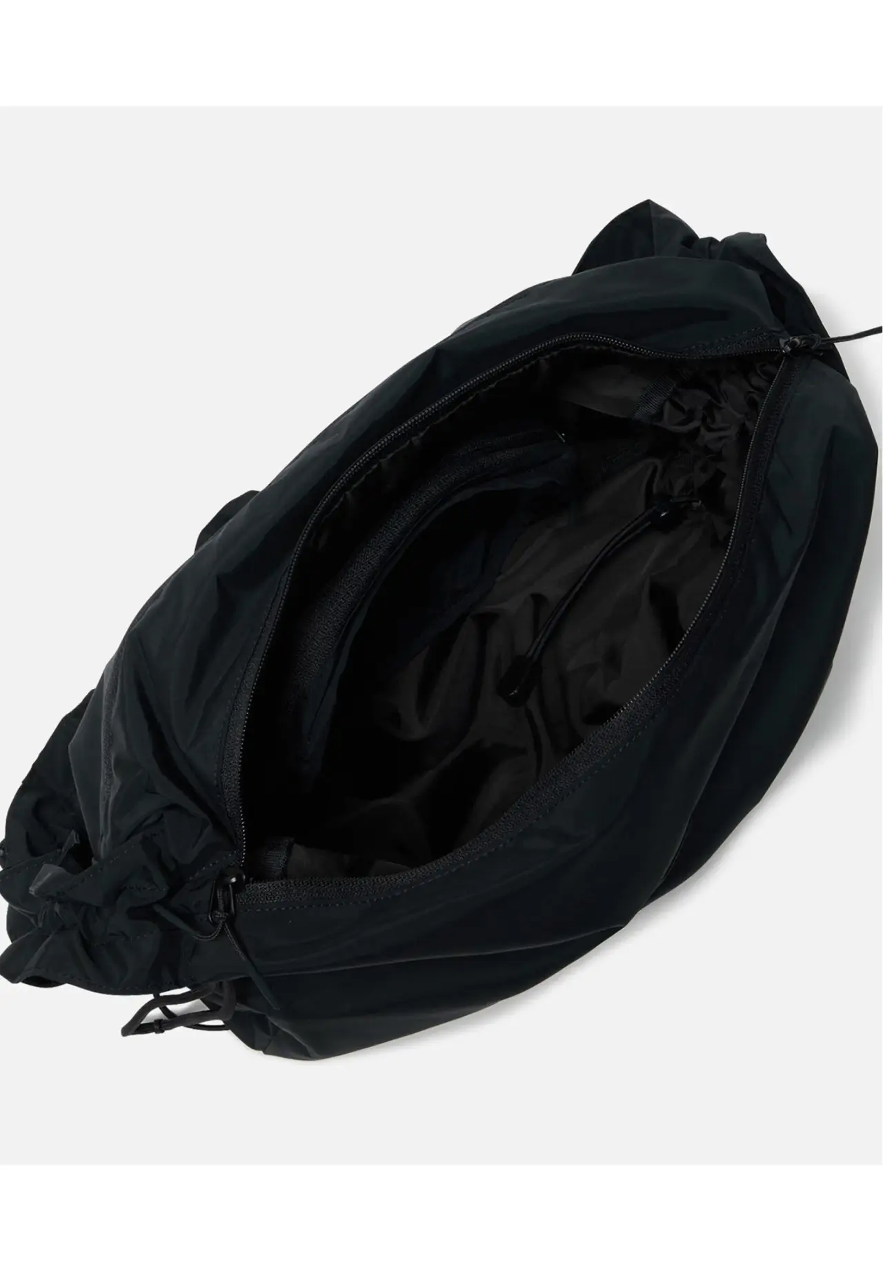 Water-repellent Ribbon Shirring Packable 2-Way Shoulder Bag