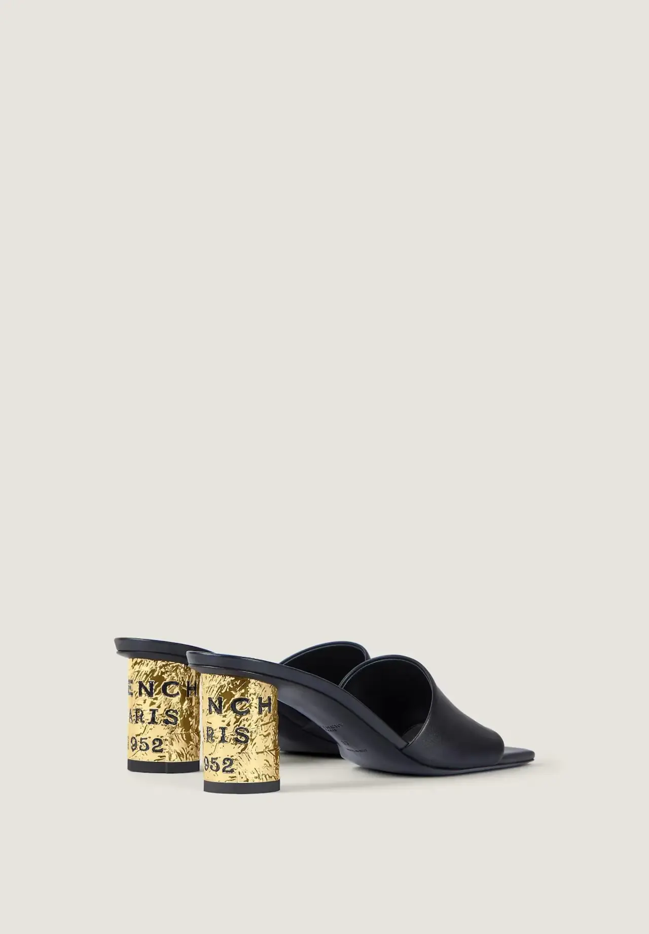 GIVENCHYテープ レザー ヒールミュール