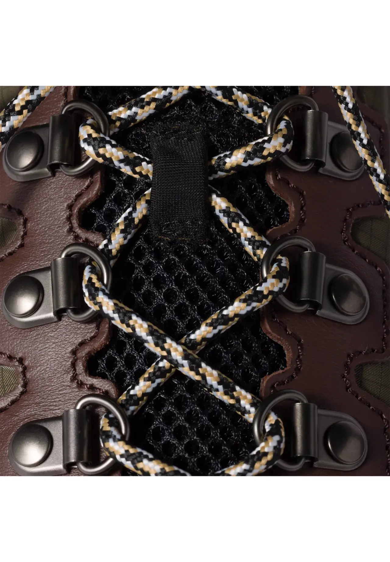 Technical Fabric and Leather Sneakers