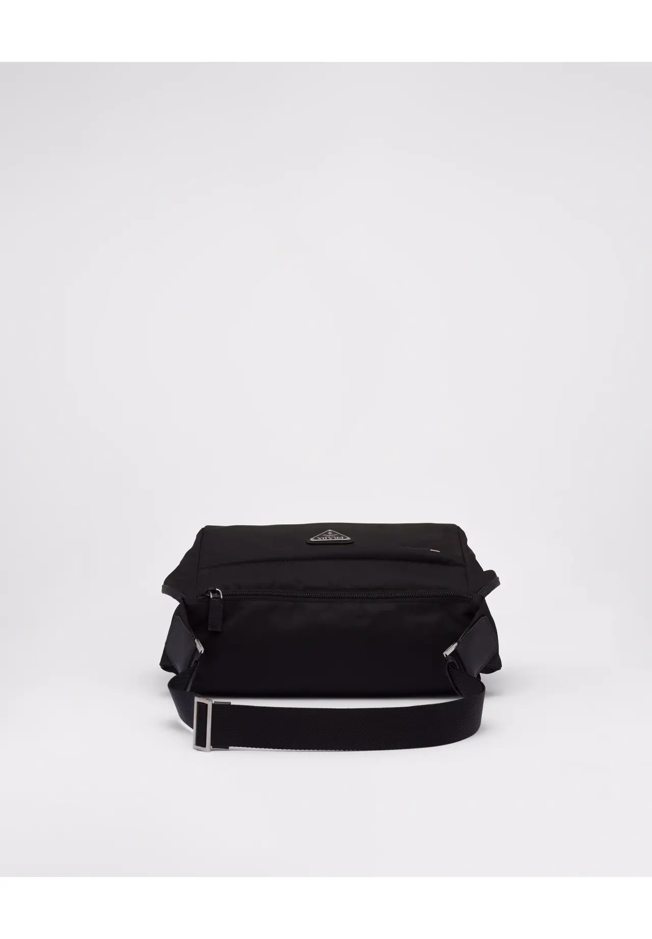 Re-Nylon × Saffiano 皮革单肩包