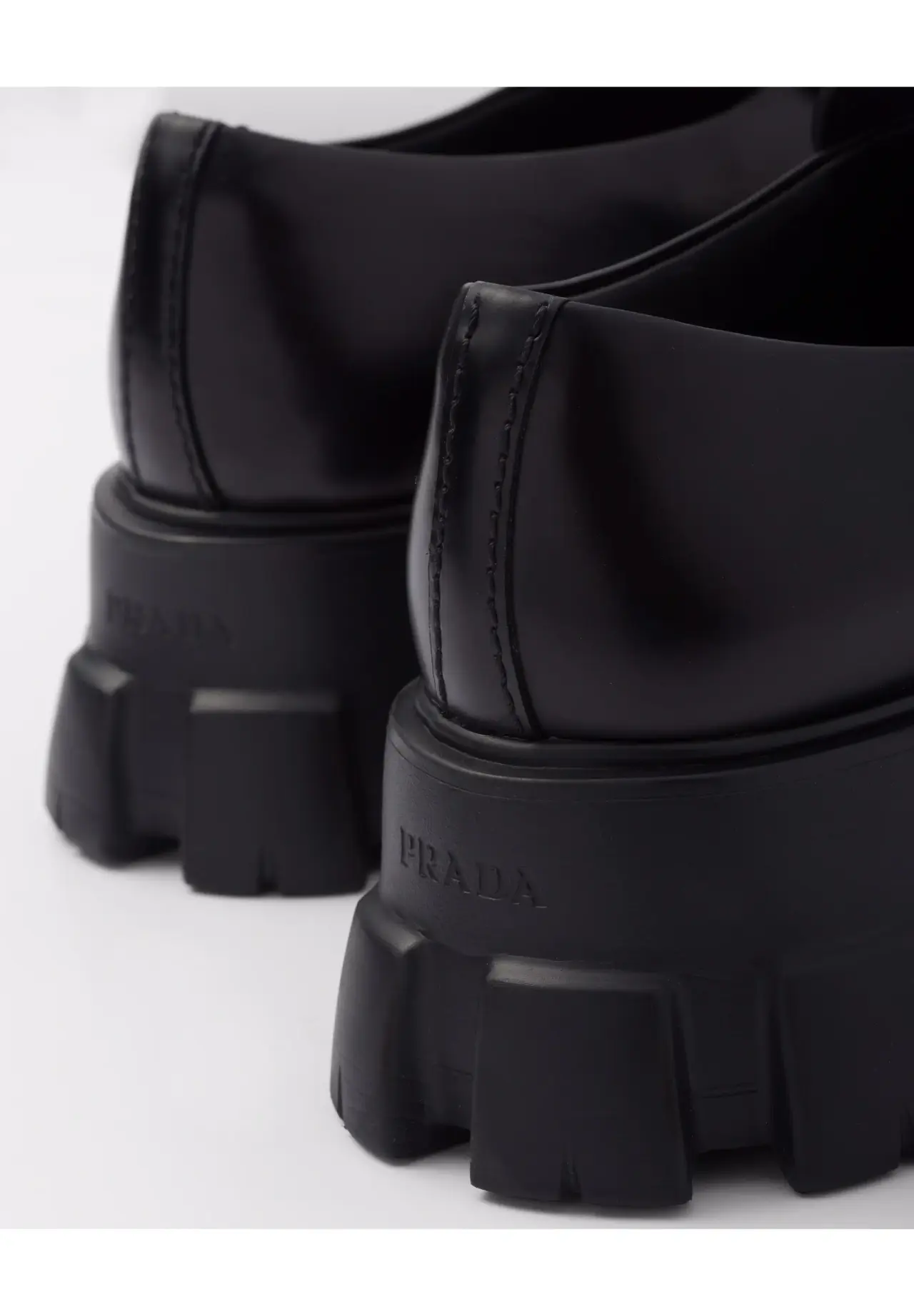 Monolith brushed leather loafers