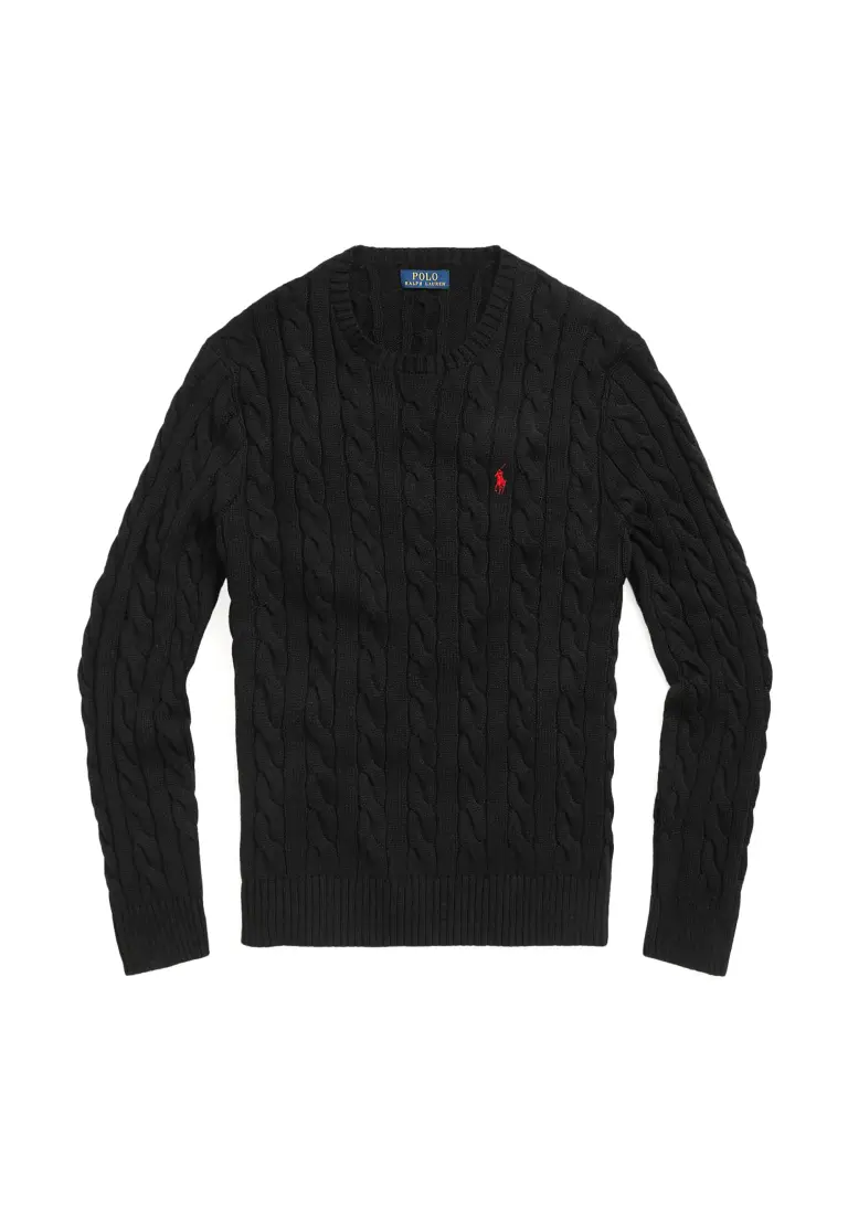 POLO RALPH LAUREN 缆绳针织棉质毛衣