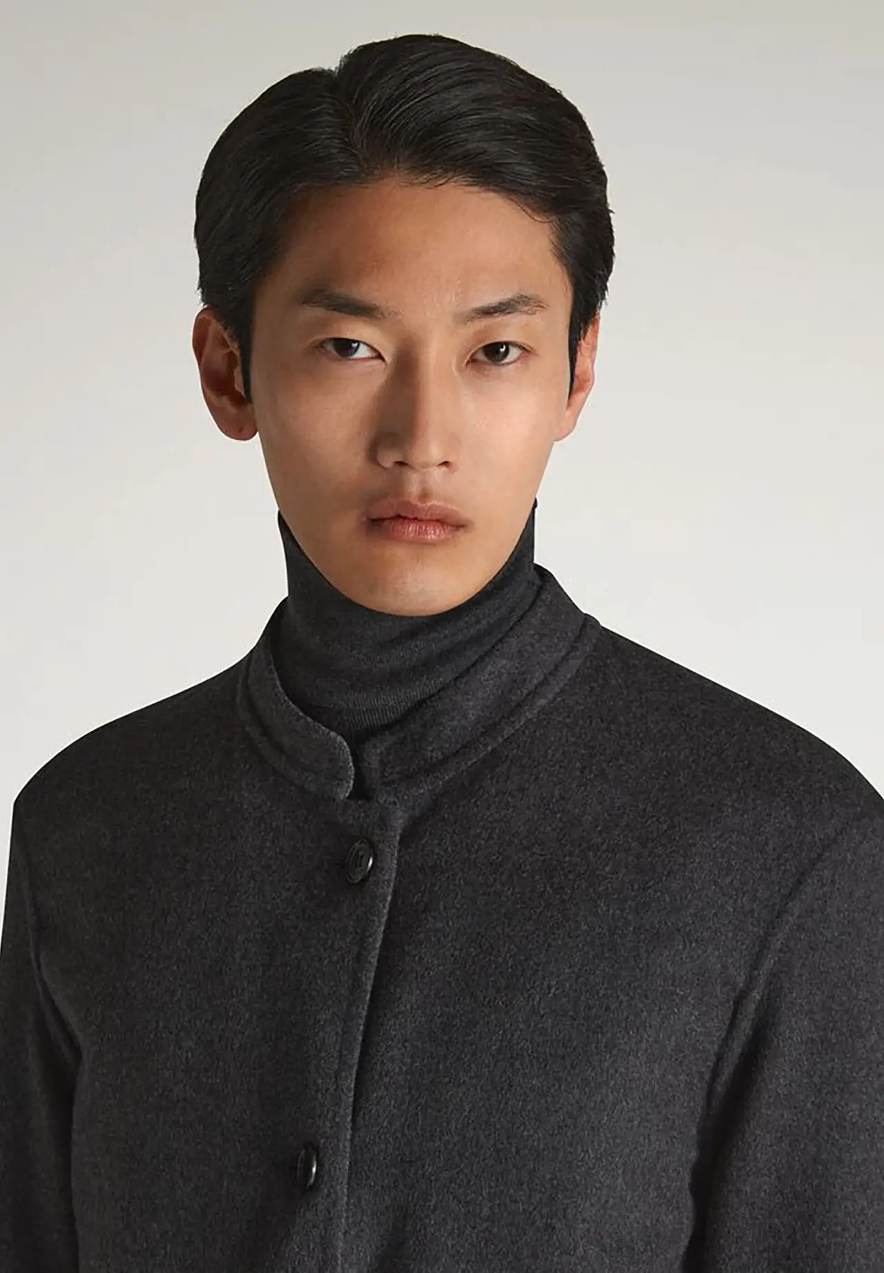 Wool Stand-Collar Double-Faced Reversible Driving Jacket