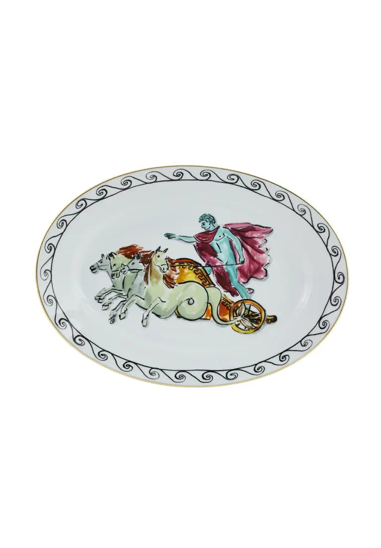 IL VIAGGIO DI NETTUNO / 34cm Oval Platter Chariot