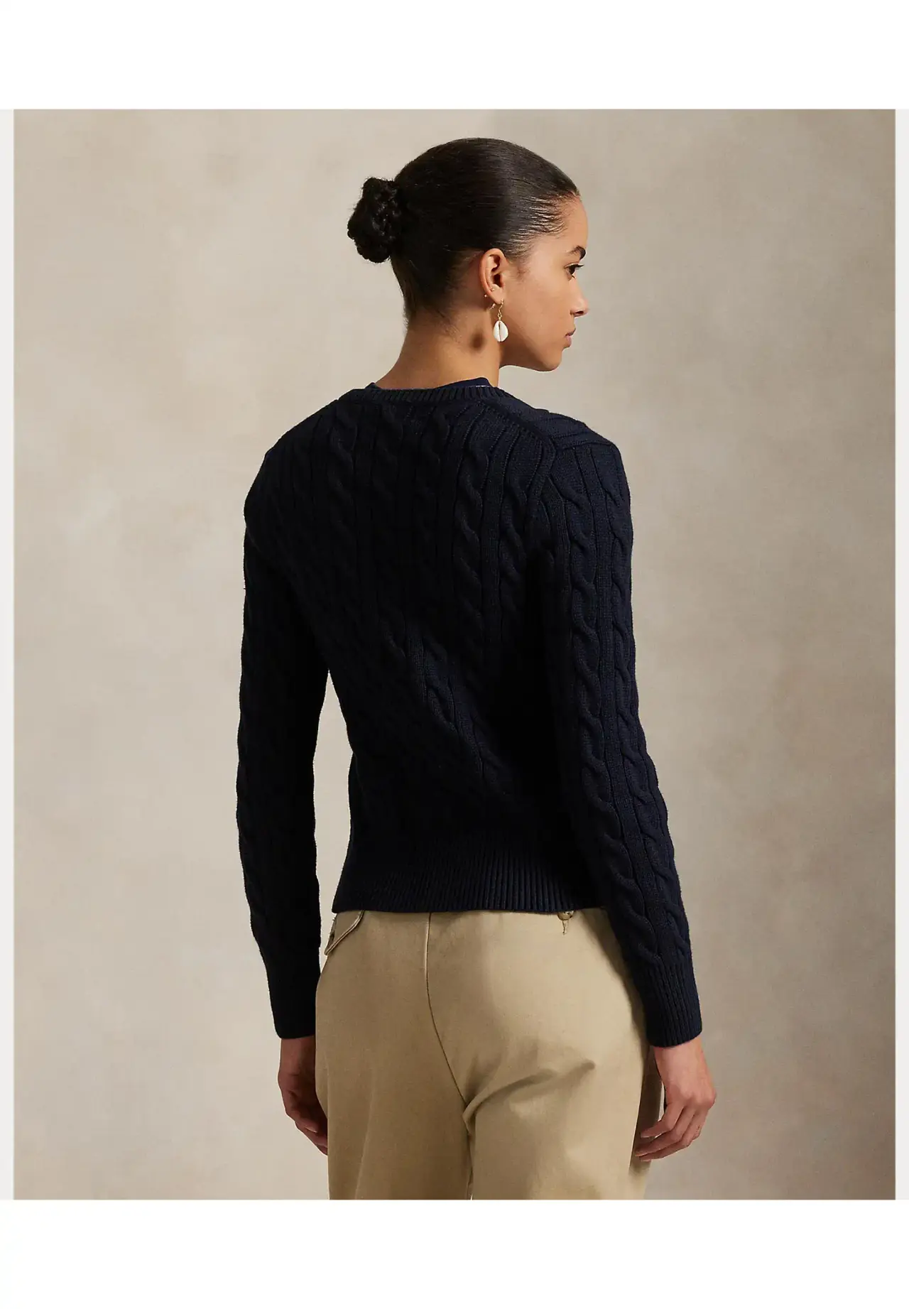 POLO RALPH LAUREN ケーブルニット コットン クルーネック