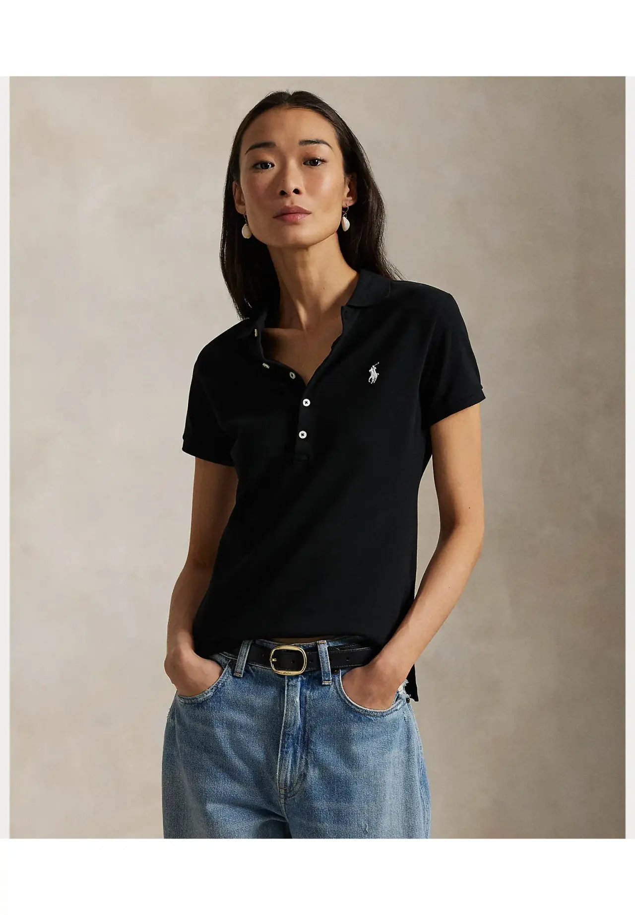 POLO RALPH LAUREN スリム フィット ストレッチ ポロシャツ | Matsuya