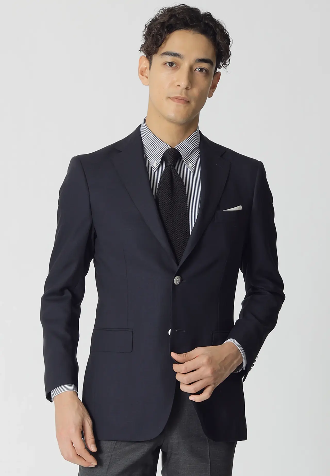 Worsted Twisted Yarn Oxford Summer Blazer