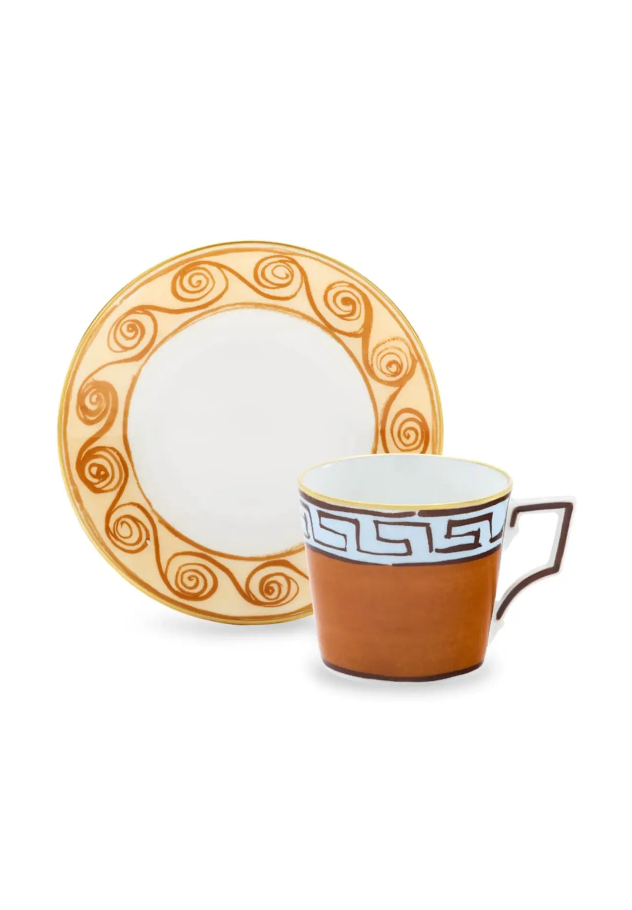 リチャードジノリ　パレルモブラウン　コーヒーセット ペアコーヒーセット ブラウン | Matsuya Ginza