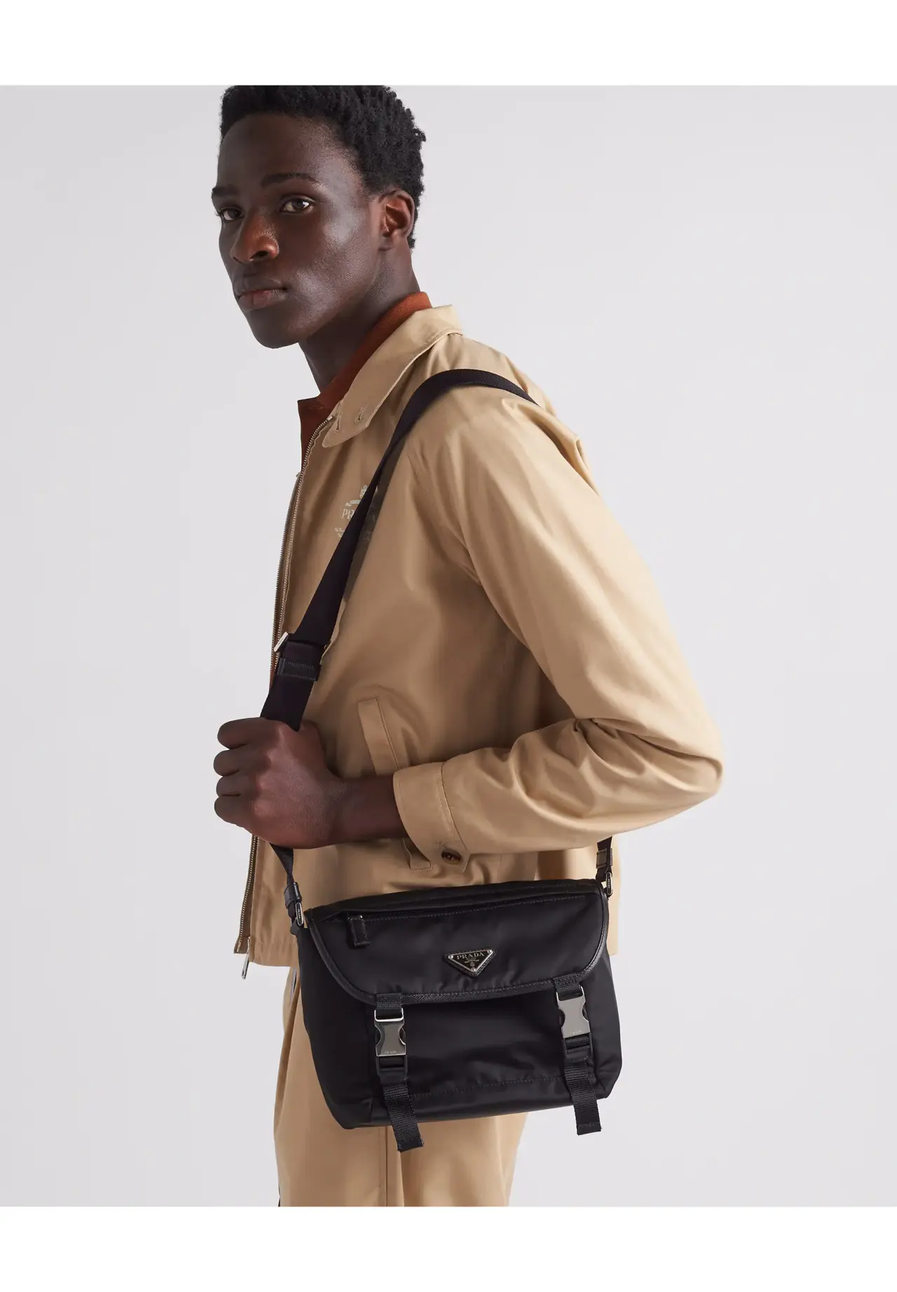 Re-Nylon xサフィアーノレザー ショルダーバッグ | Matsuya Ginza
