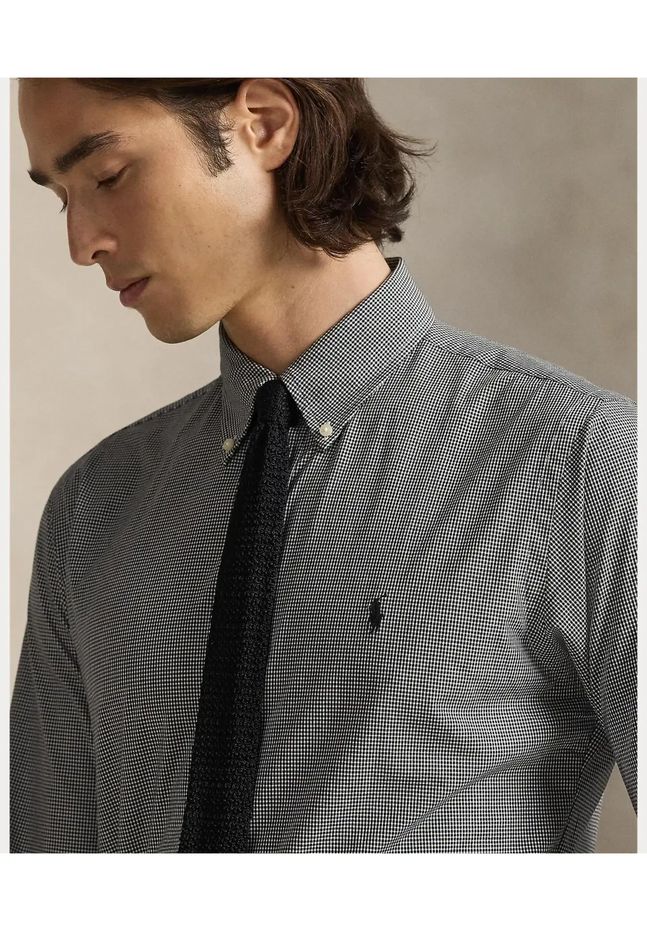 POLO RALPH LAUREN クラシック フィット チェック ストレッチ ポプリン