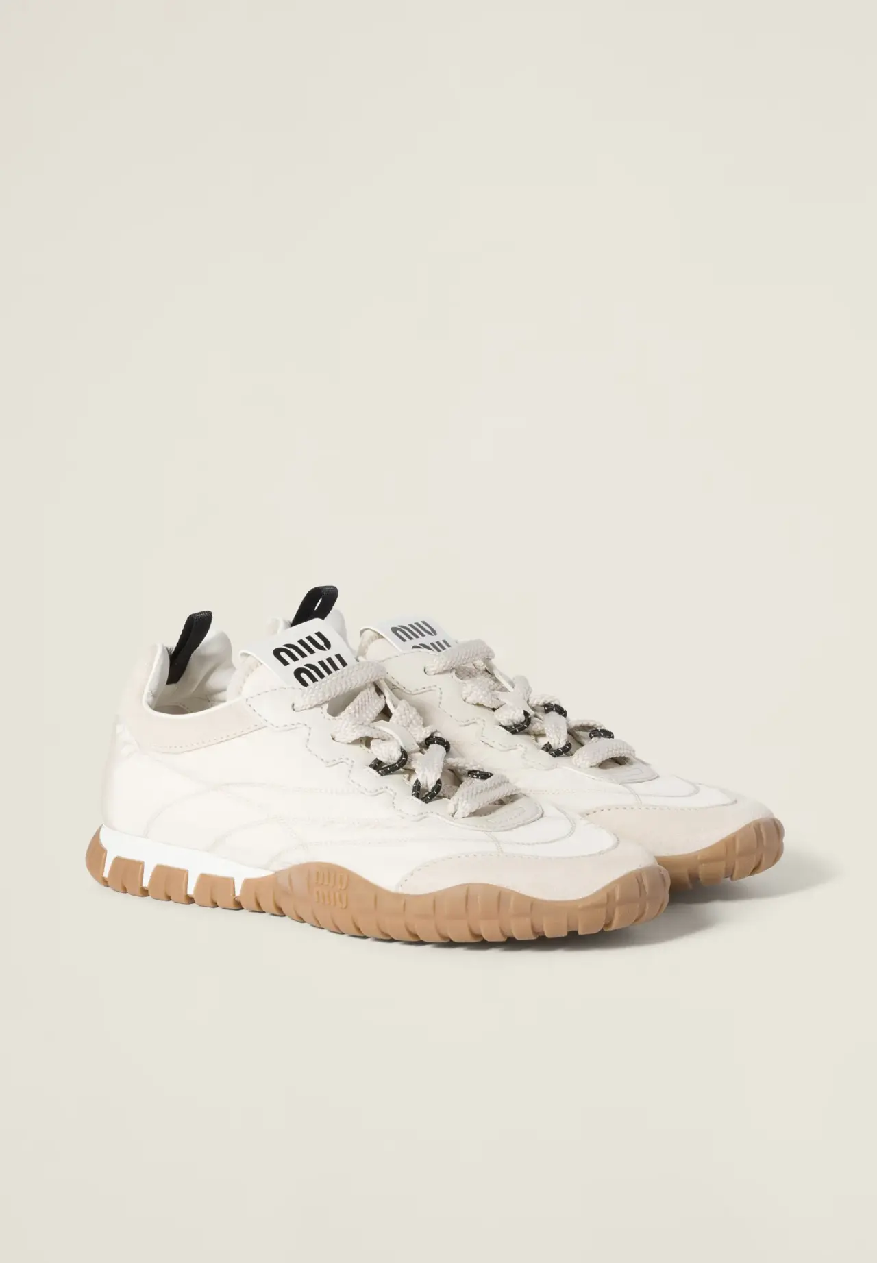 Tyre Technical Fabric x Suede Sneakers