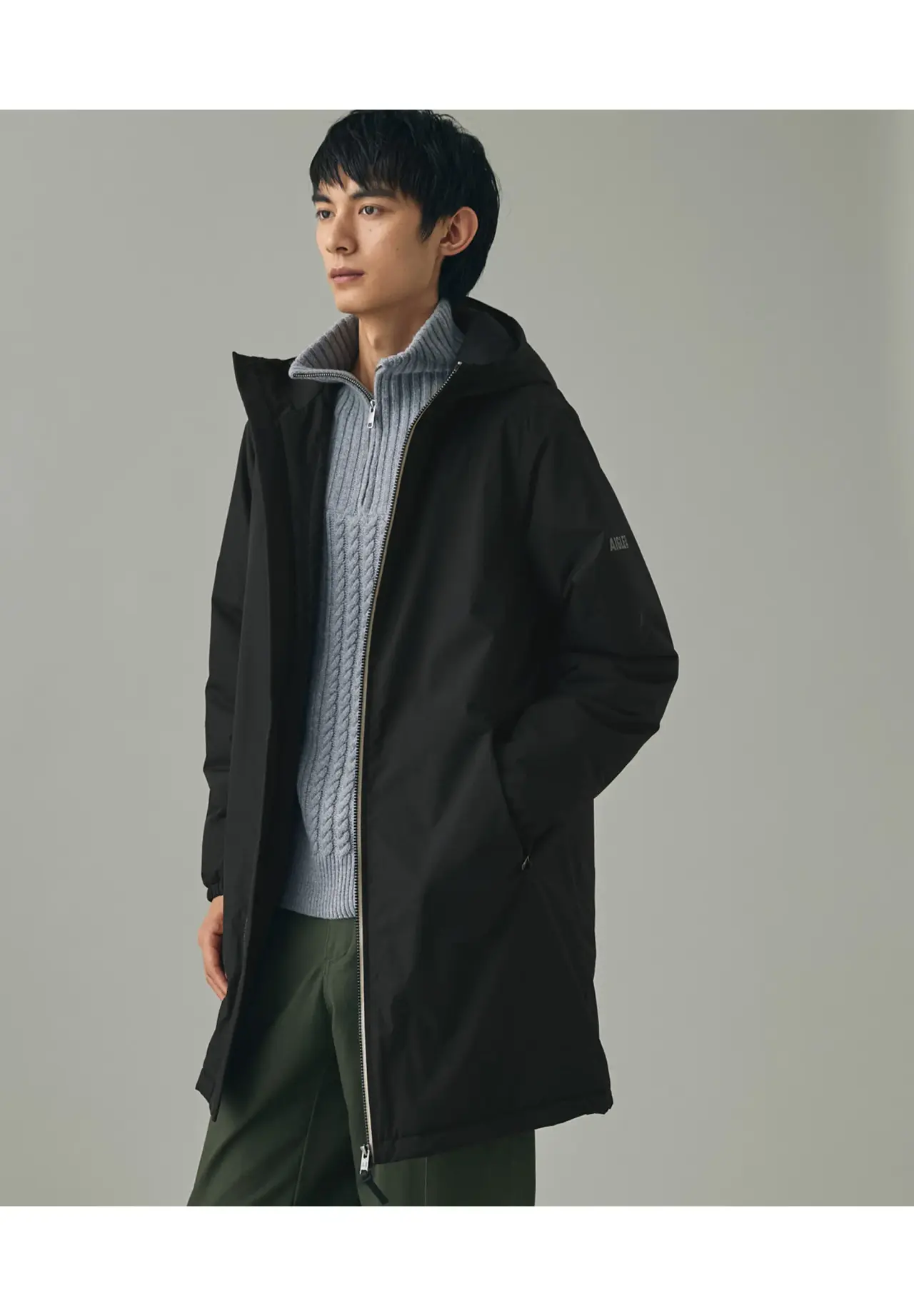 [RainPack Warm] Breathable Waterproof Rainpack Warm Long Jacket