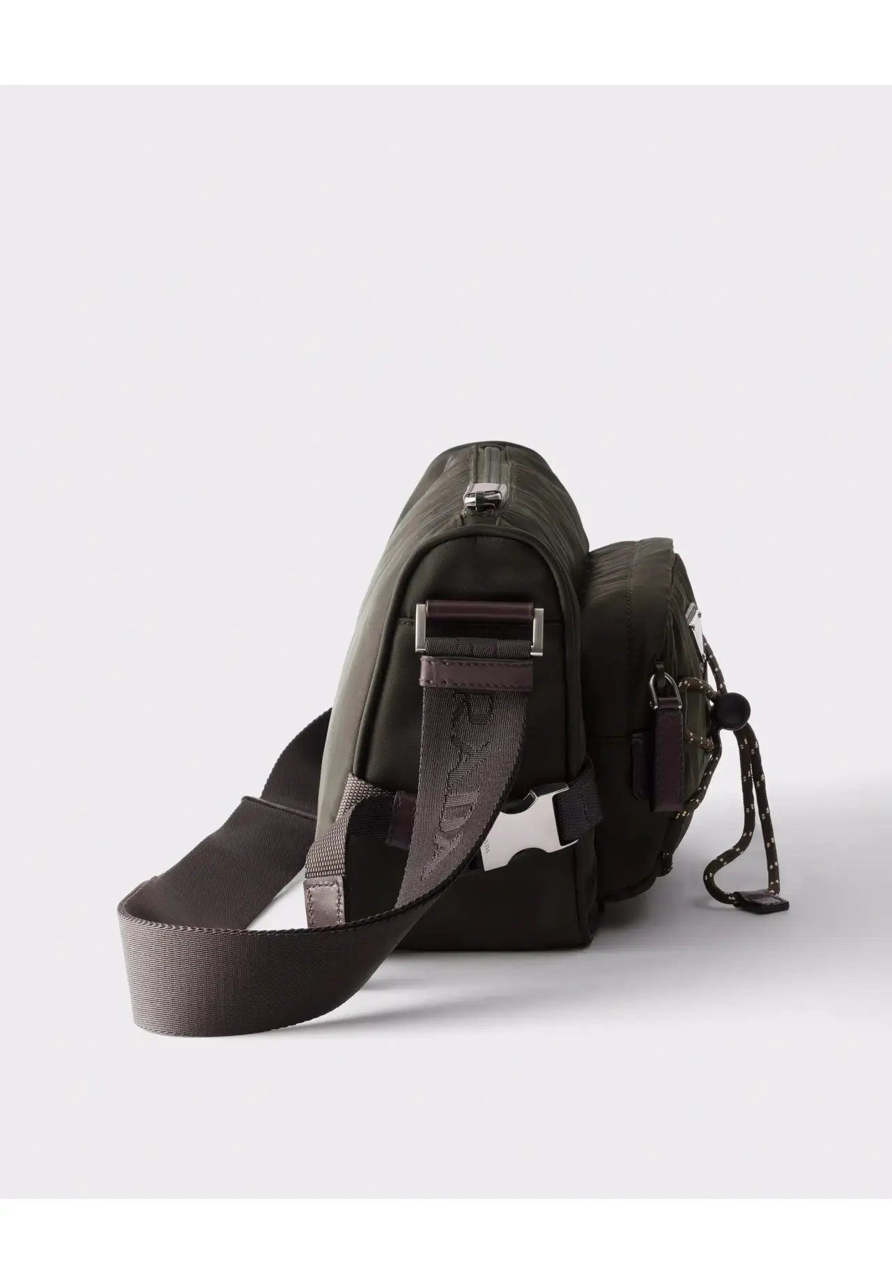 Prada Speedlock Re-Nylon × 皮革单肩包