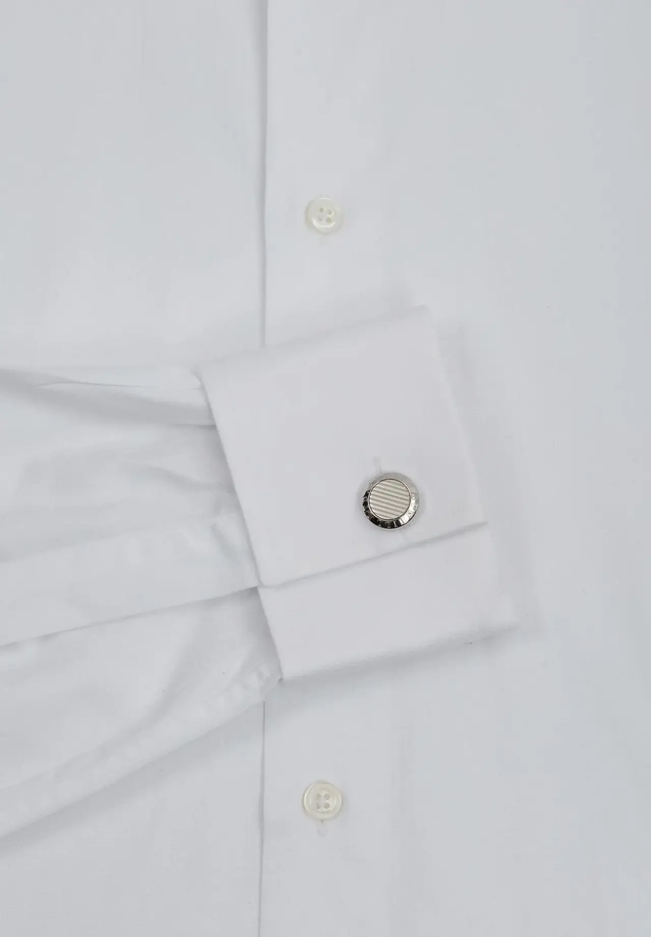 Ad Coin Lines Silver Cufflinks