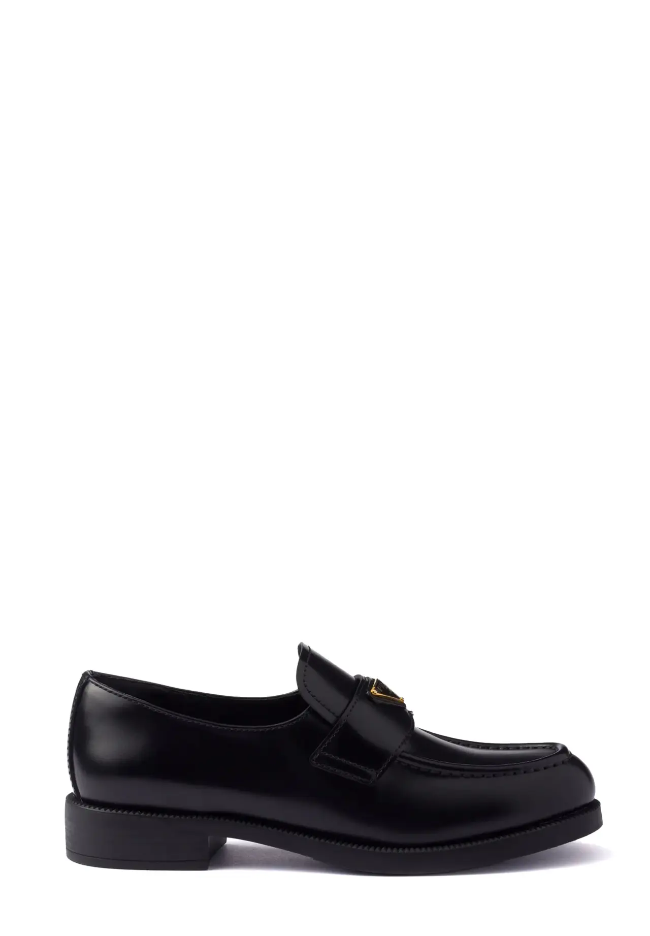 Brushed leather loafers