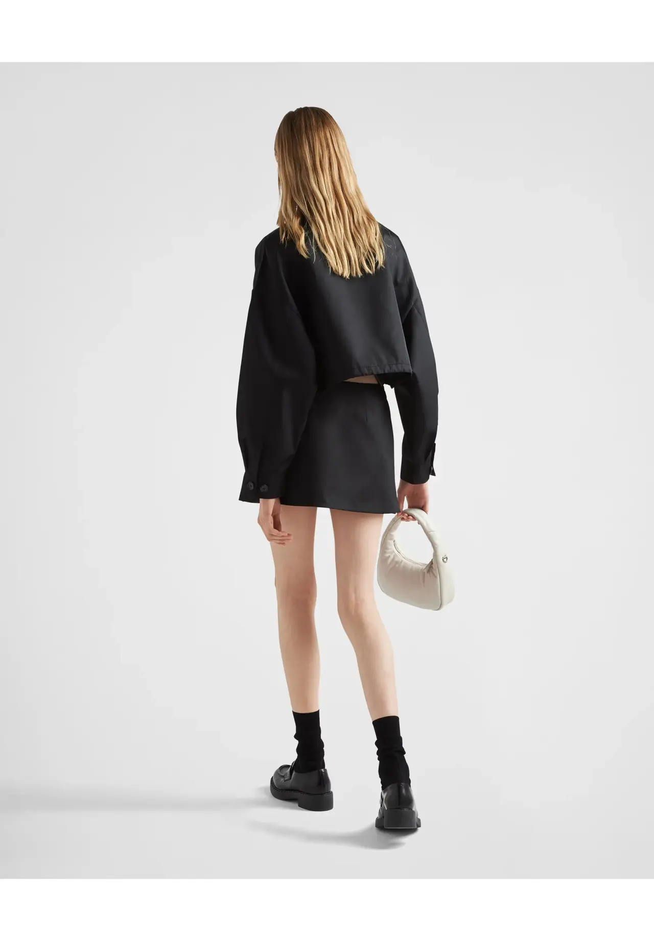 Re-Nylon Cropped Blouson Jacket