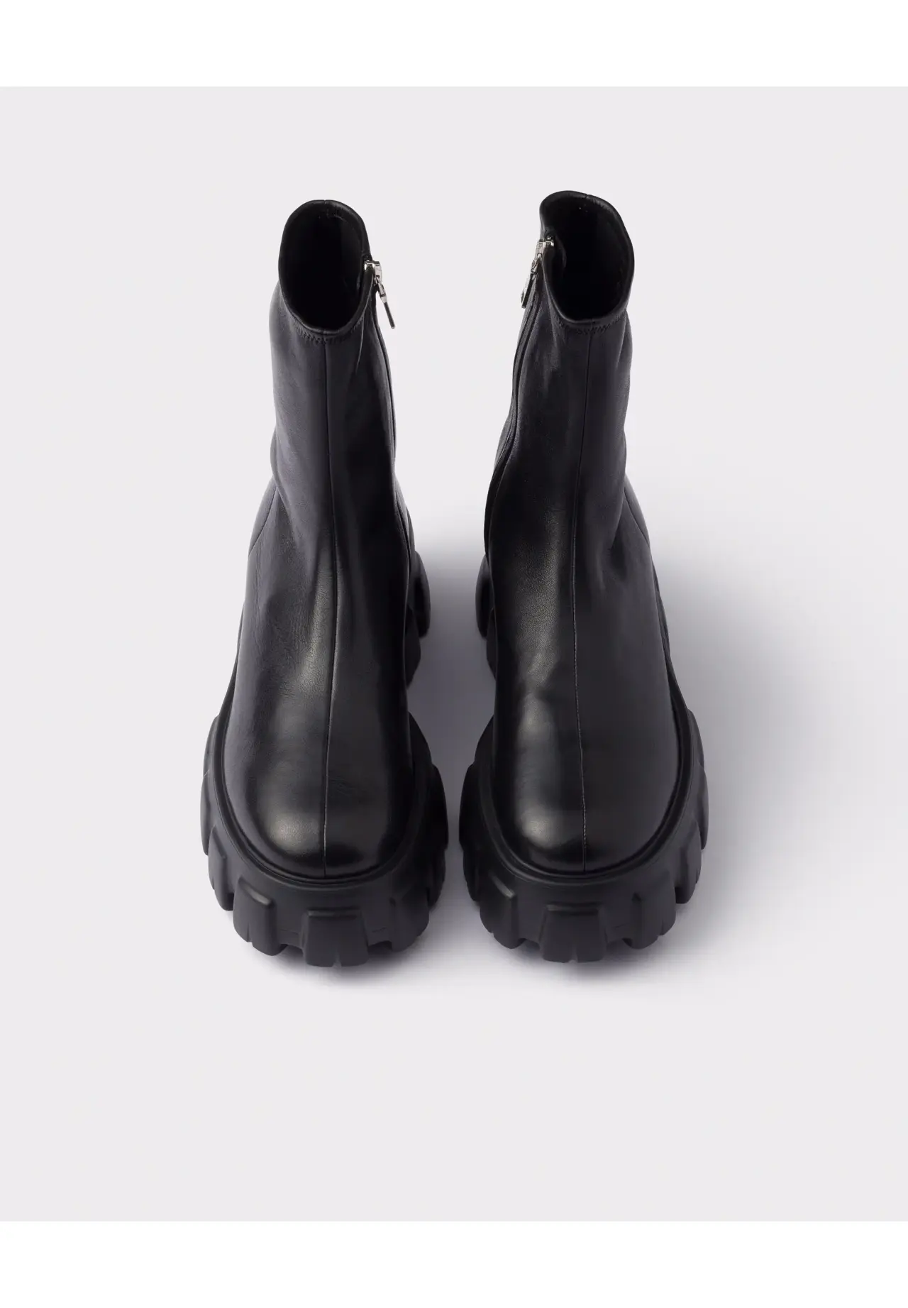 Monolith stretch nappa leather booties