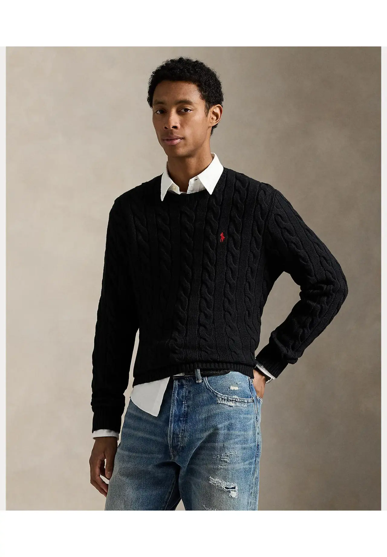 POLO RALPH LAUREN ケーブルニット コットン セーター