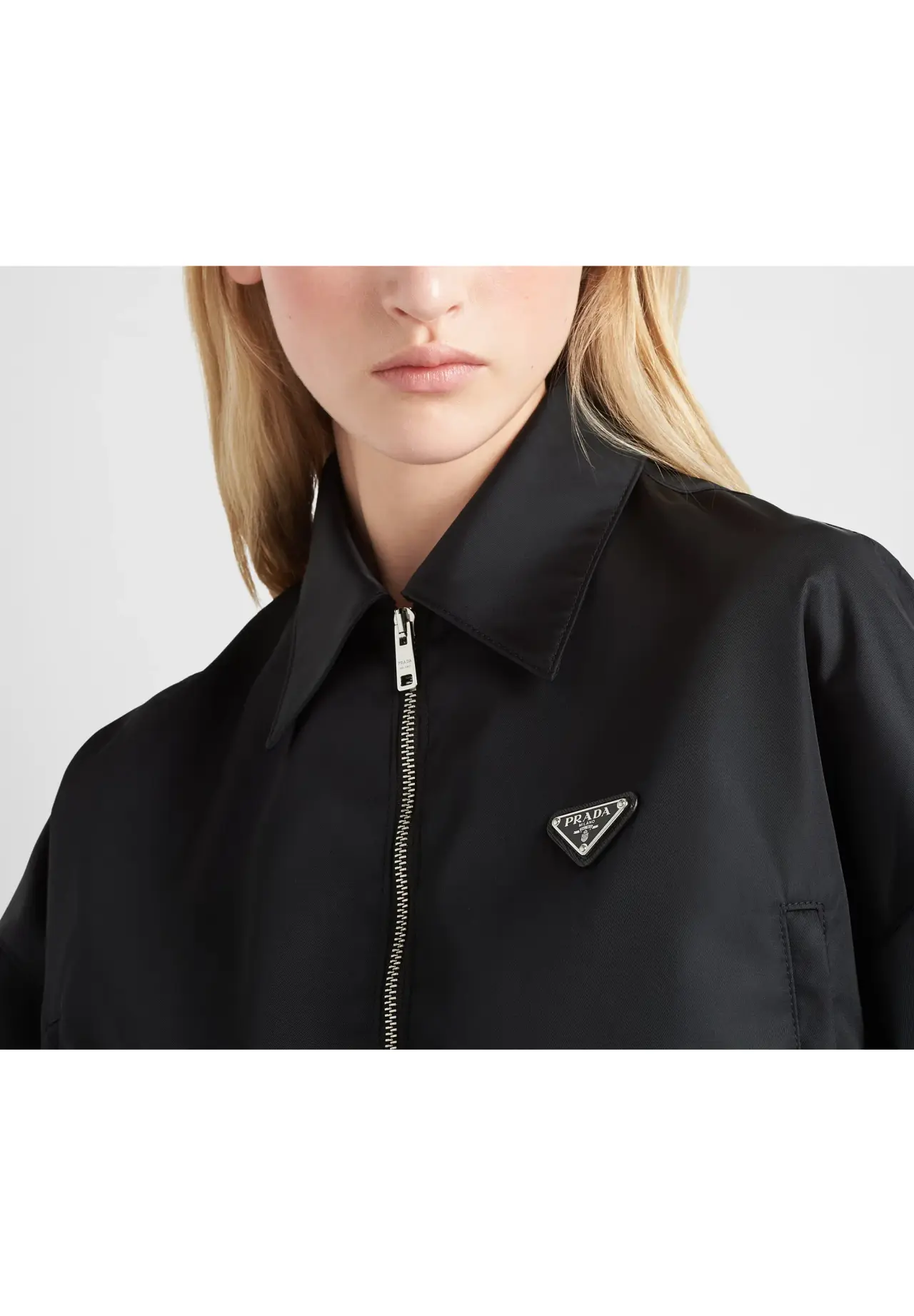 Re-Nylon Cropped Blouson Jacket