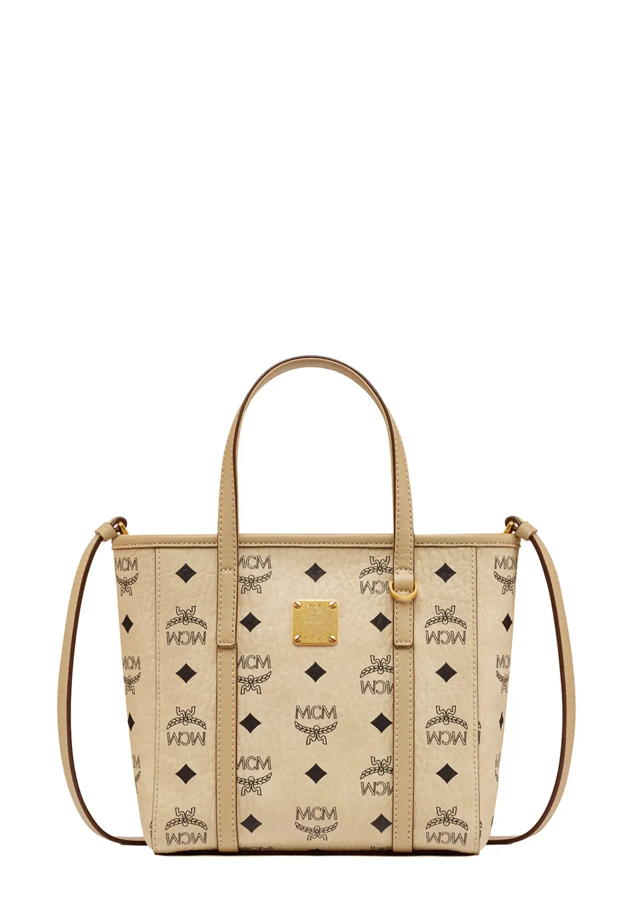 Toni Top-Zip Shopper Bag in Visetos