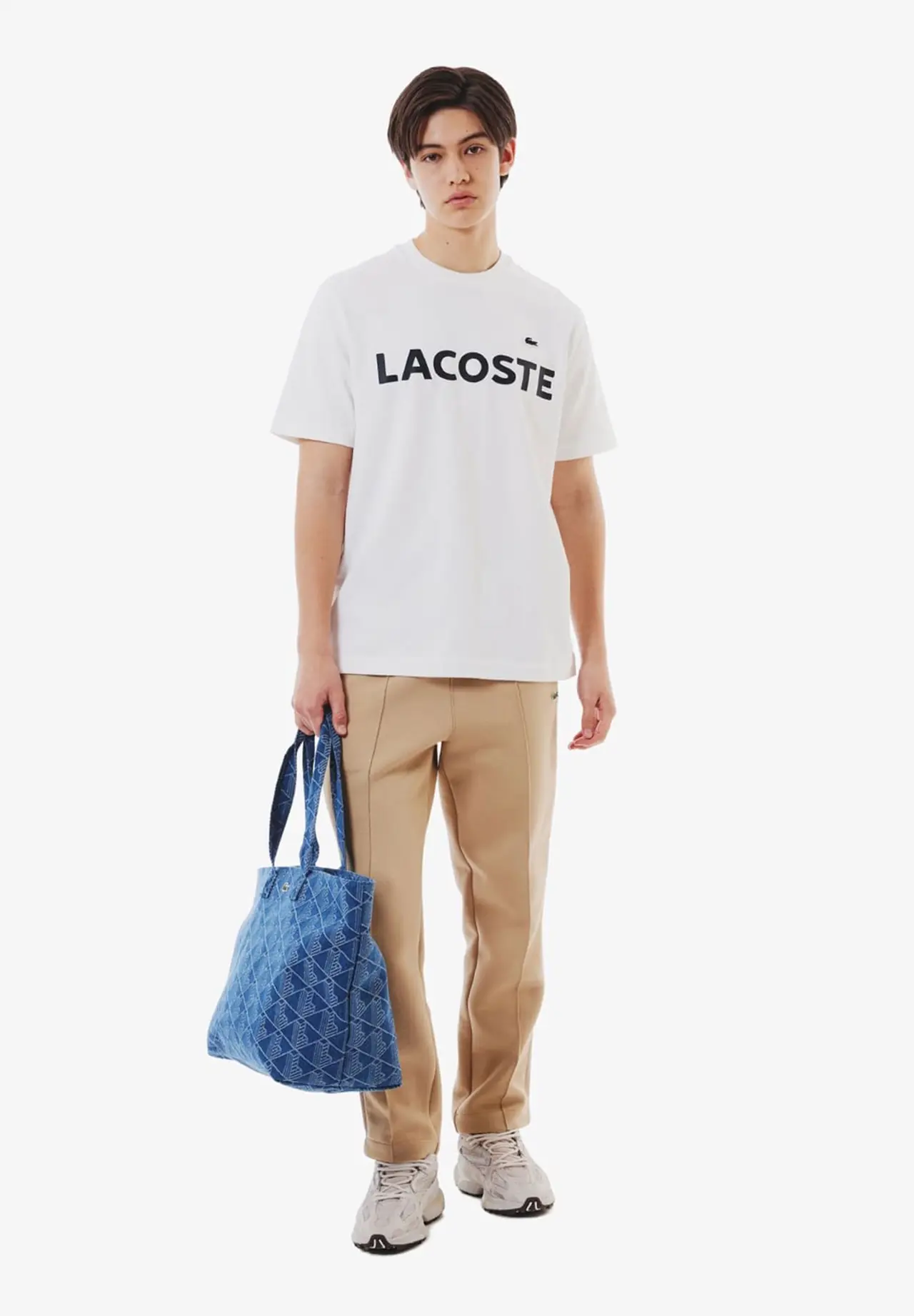 メンズ ヘビーウェイトブランドネーム ラバープリント ロゴ半袖Tシャツ