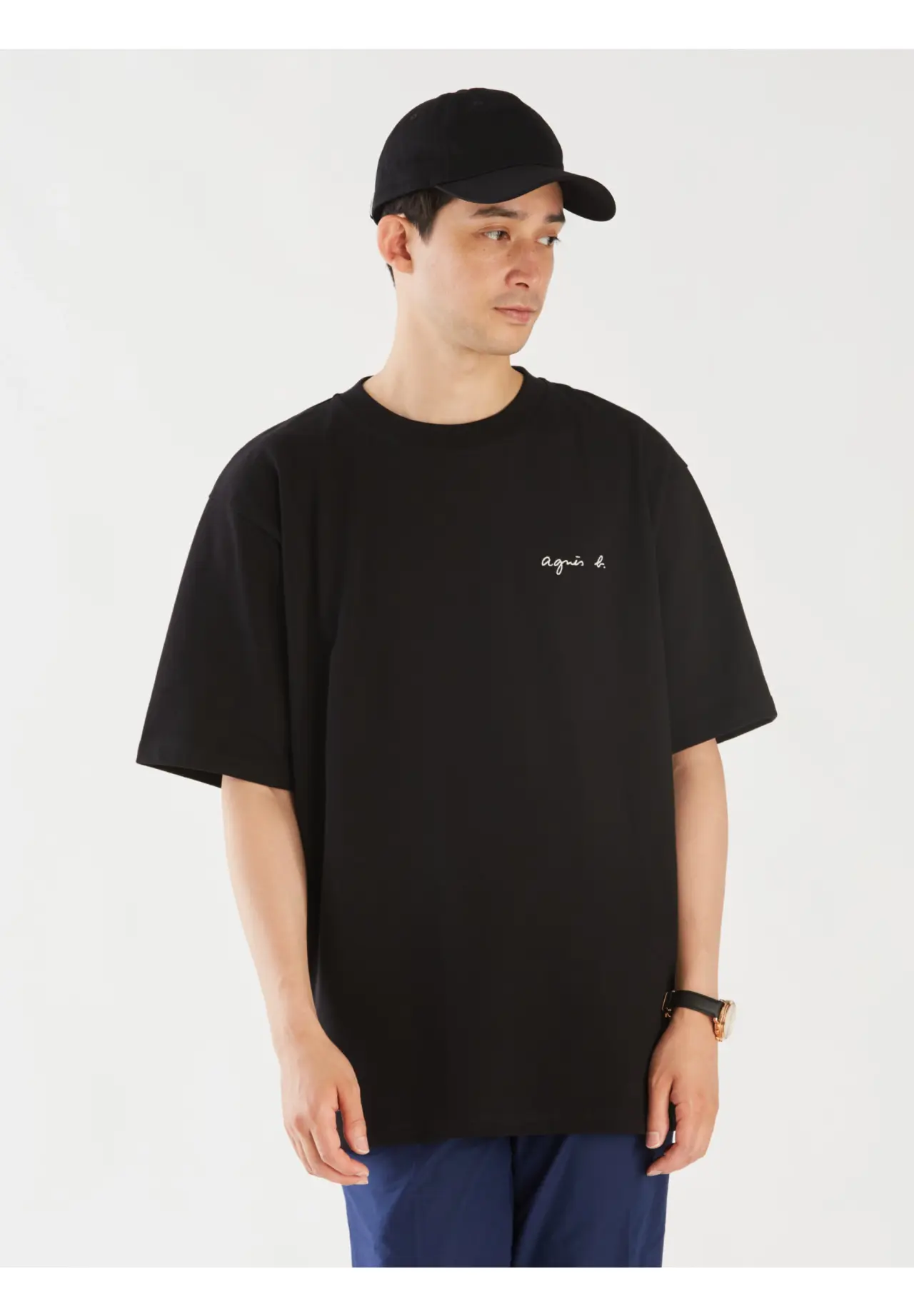 Men's "Christof" Cotton Short Sleeve T-Shirt with Embroidered Logo