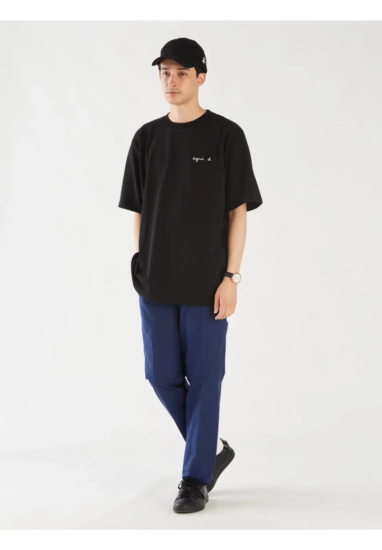 Men's "Christof" Cotton Short Sleeve T-Shirt with Embroidered Logo