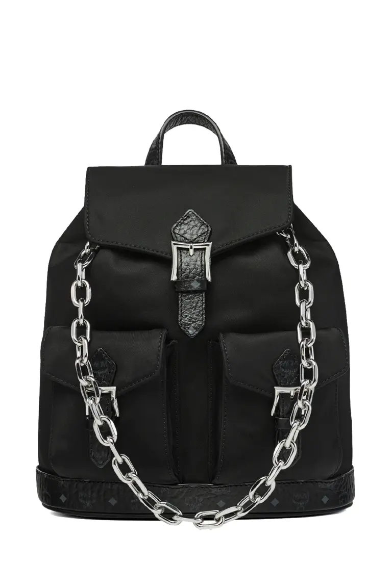Aren Drawstring Backpack in ECONYL® & Leather