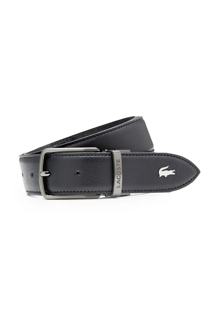 Men's Smooth/Croc-Effect Reversible Belt
