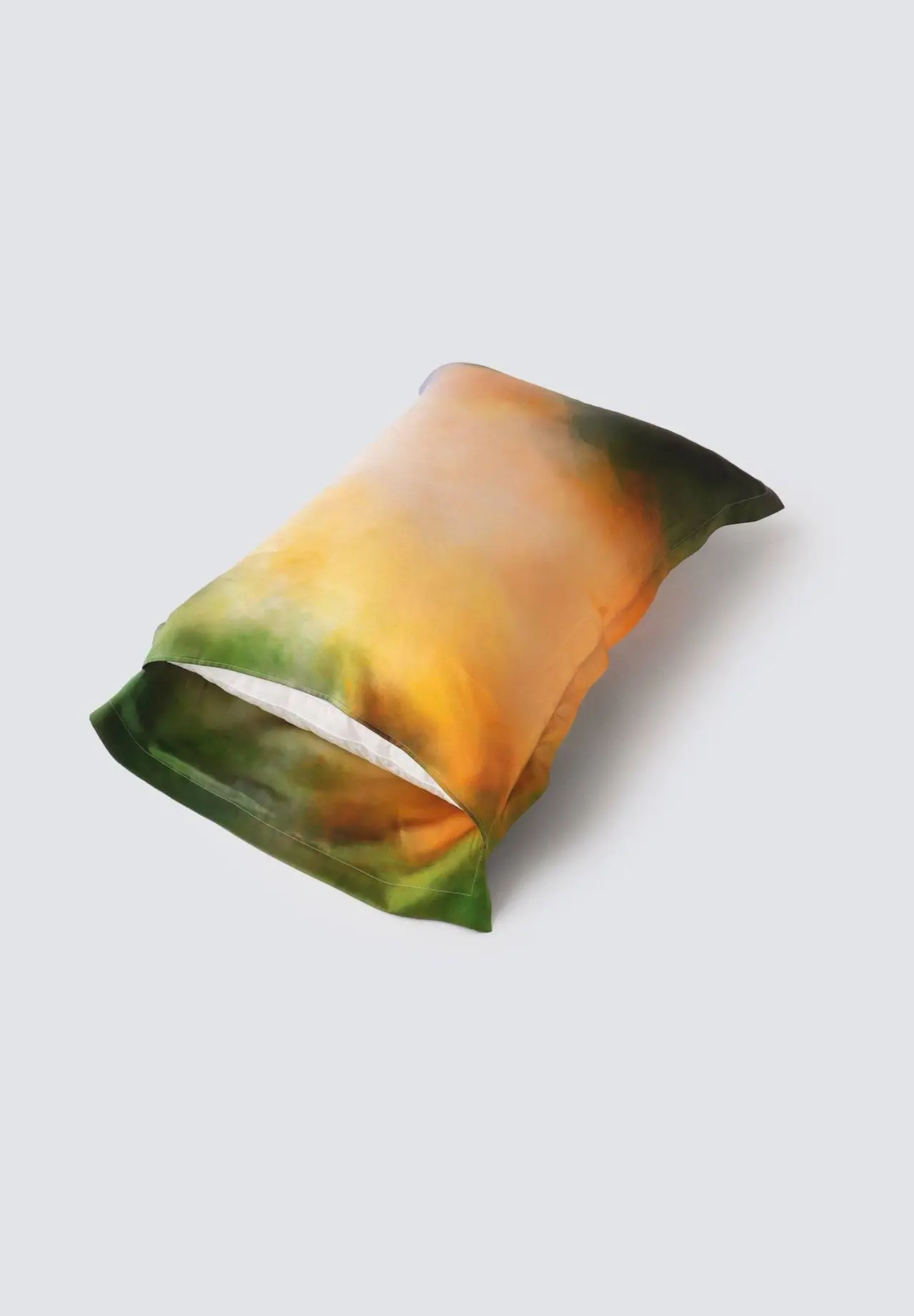 Watercolour Silk Pillowcase Misty Lake