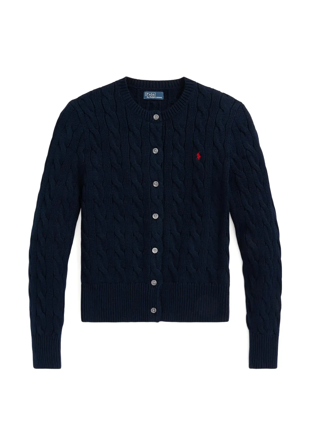 POLO RALPH LAUREN ケーブルニット コットン クルーネック