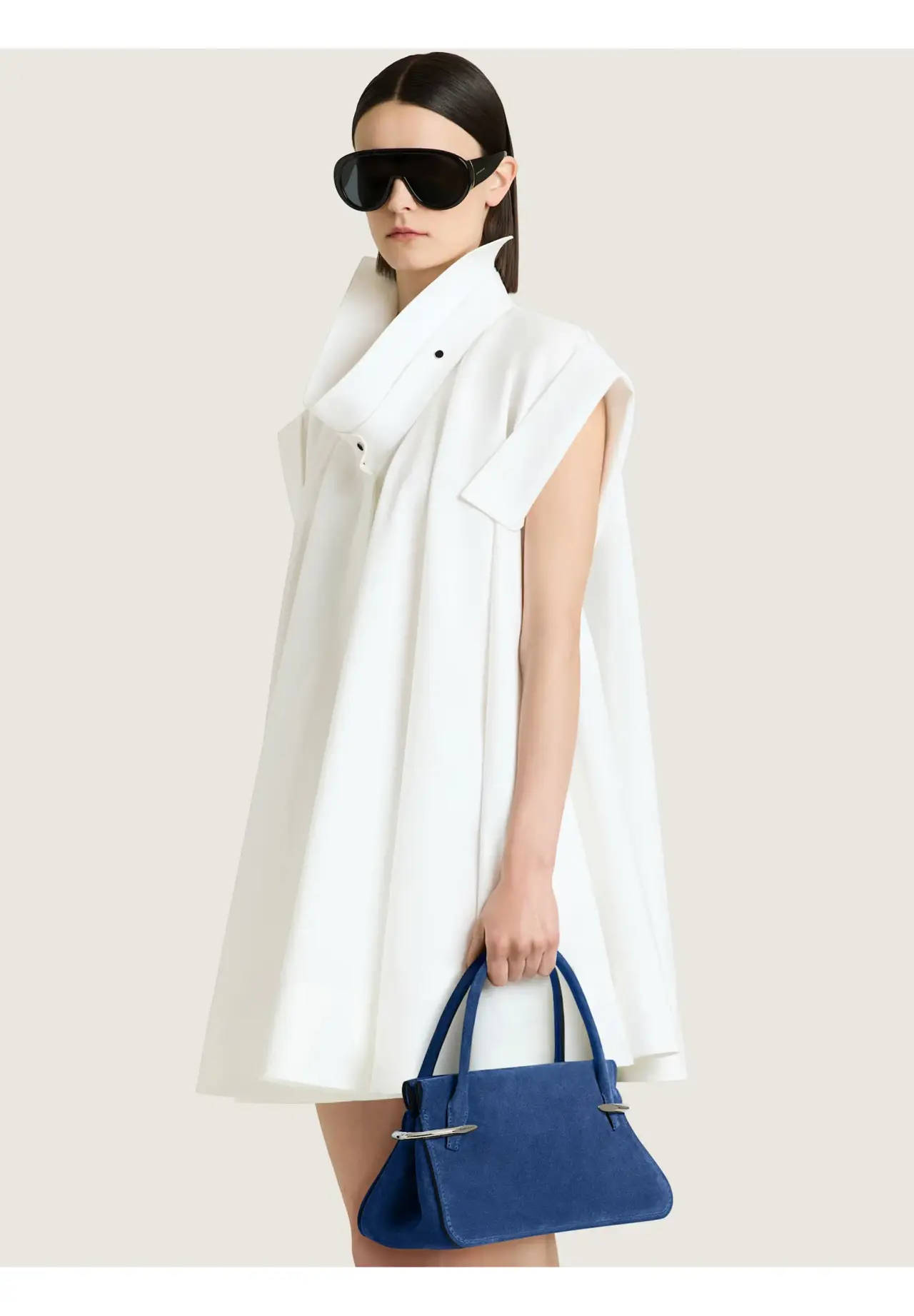 Pinch Medium Suede Leather Bag