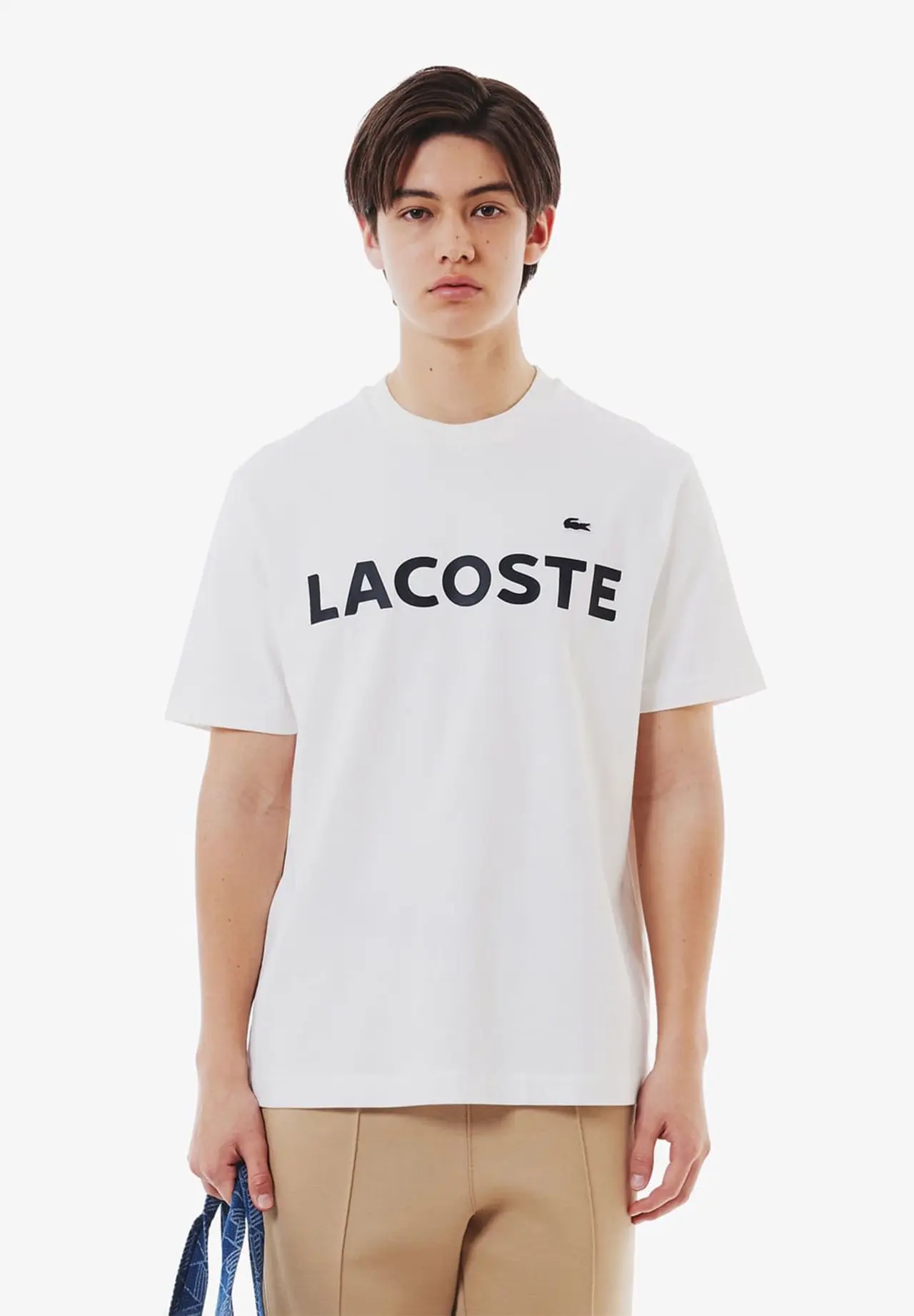 メンズ ヘビーウェイトブランドネーム ラバープリント ロゴ半袖Tシャツ
