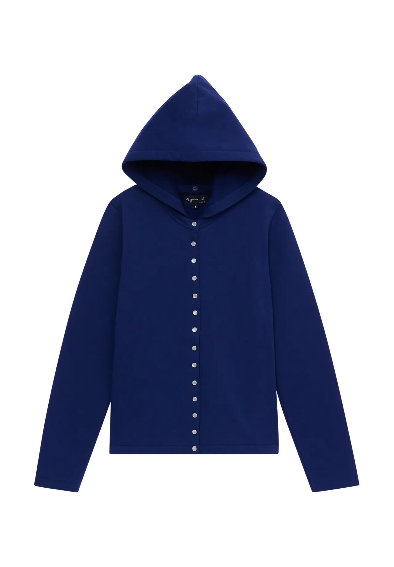 Organic Cotton Melton Long Sleeve Cardigan “Capuche”