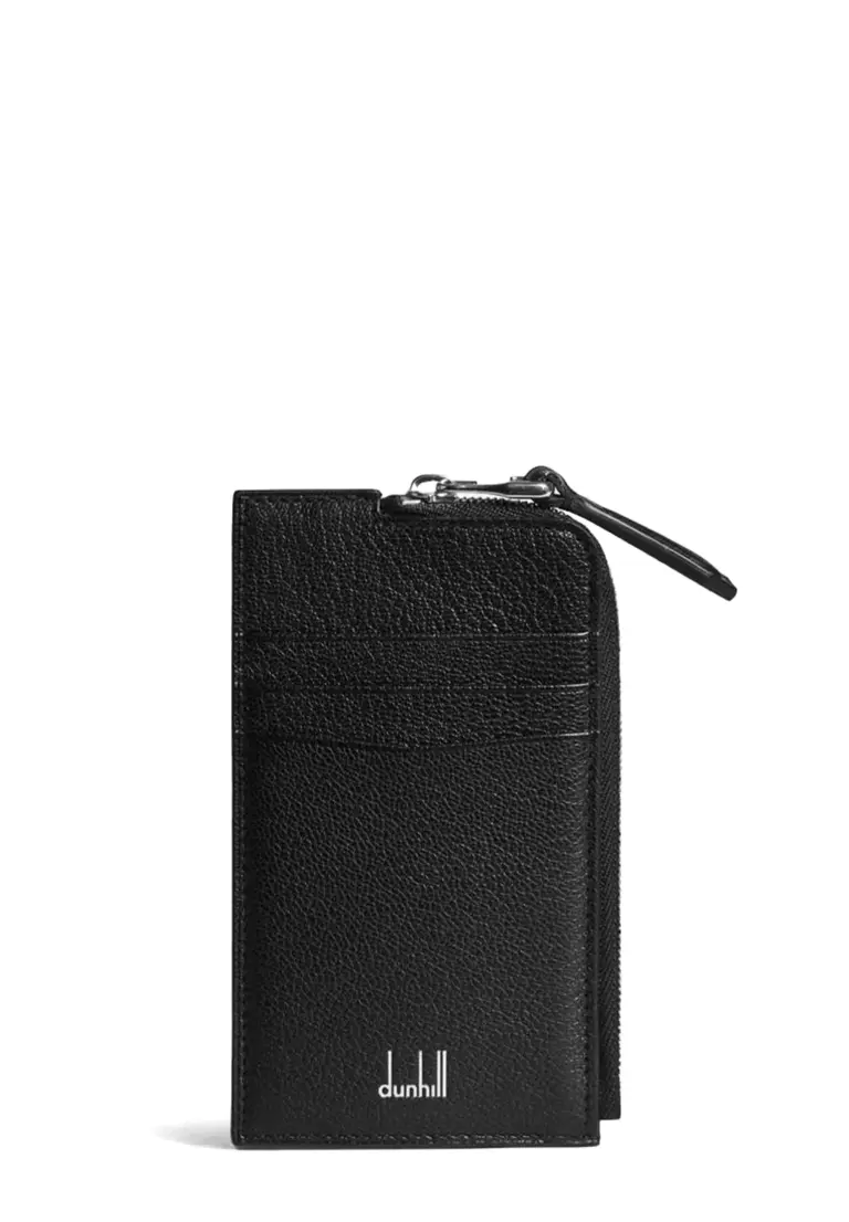 Fine Leather Zip Card Case