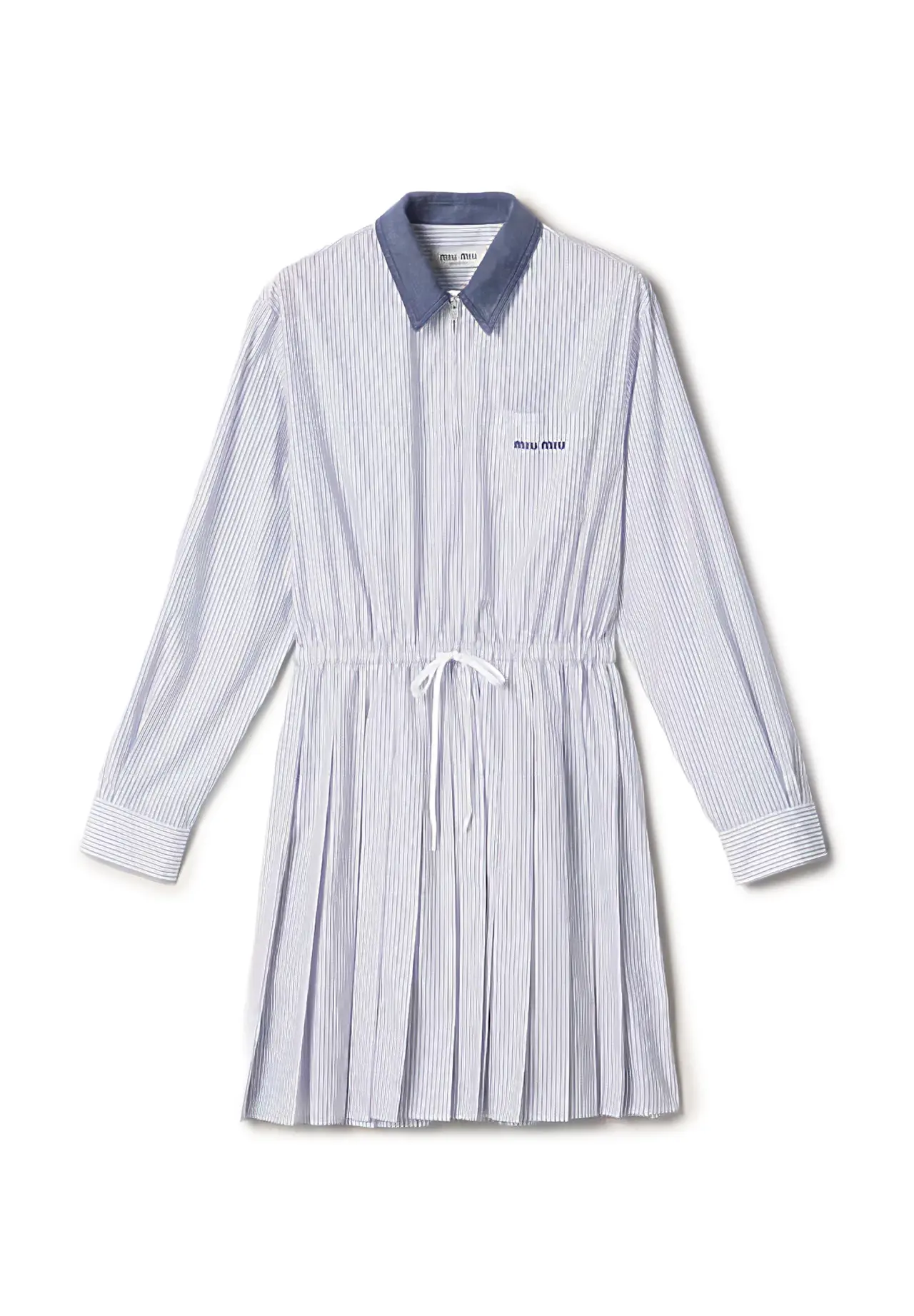 Striped Poplin Dress