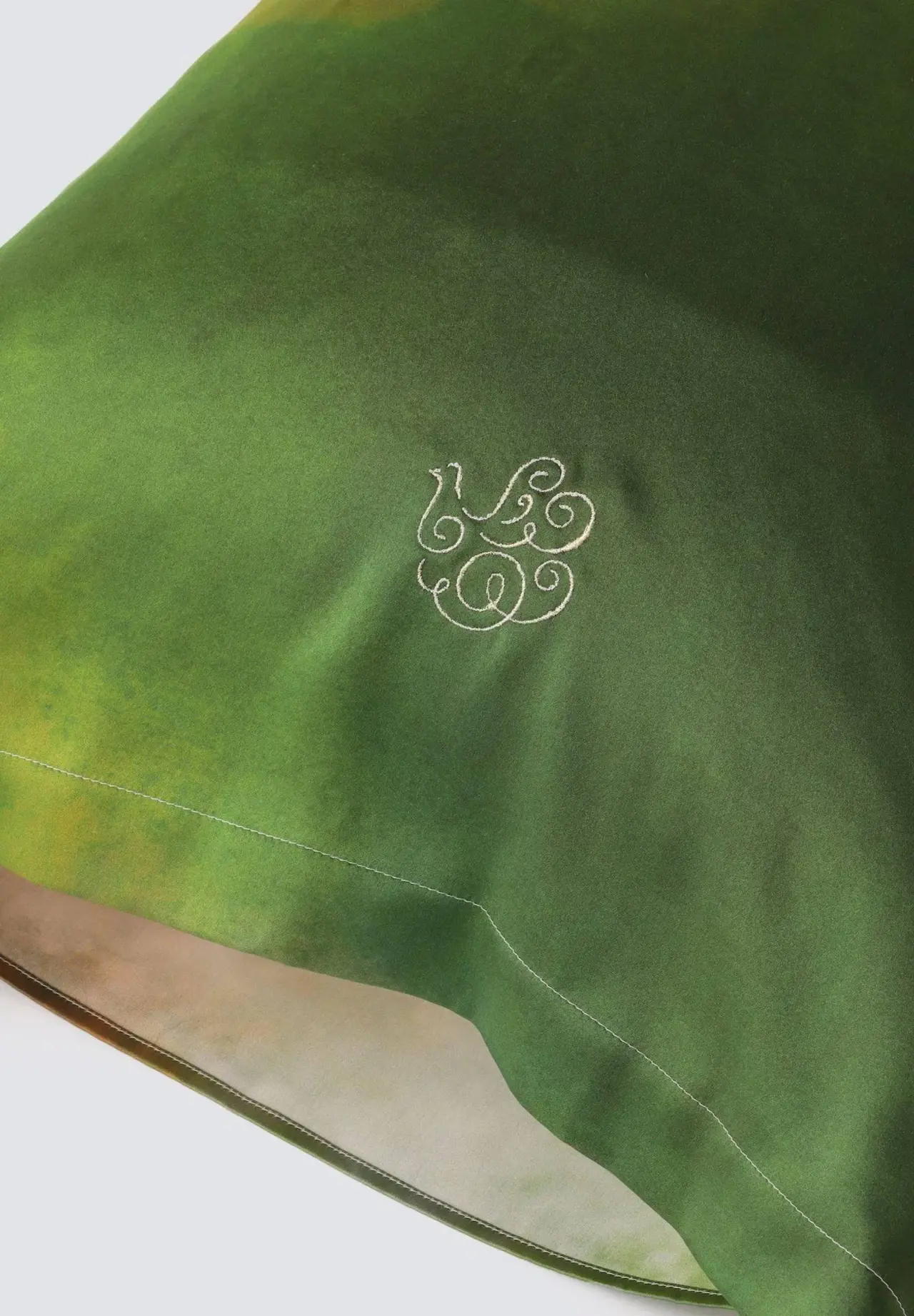 Watercolour Silk Pillowcase Misty Lake
