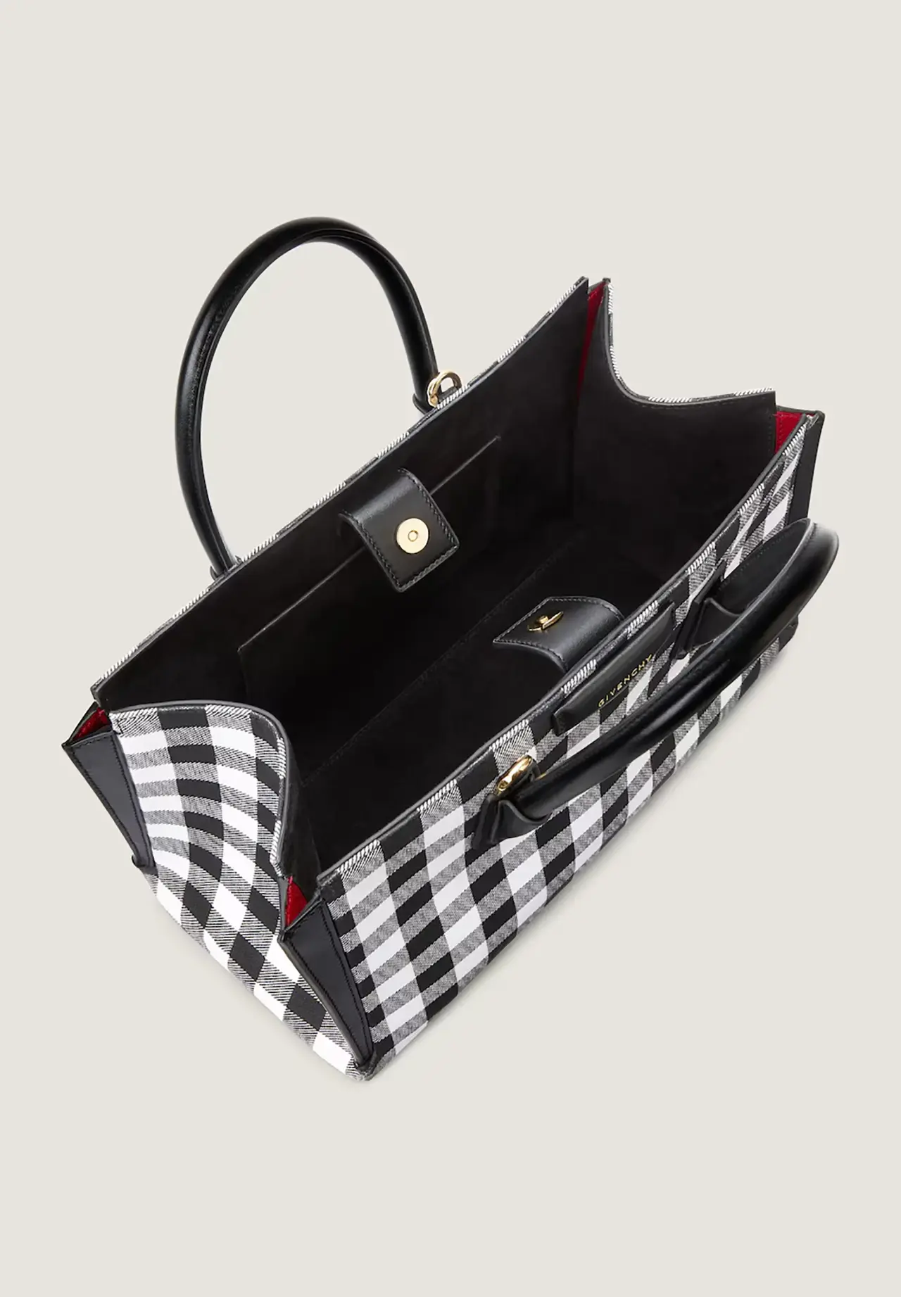 Antigona Catchall 小号格纹帆布手袋
