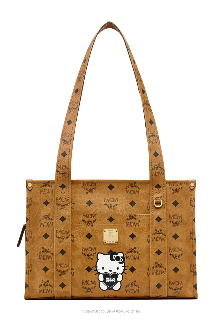 MCM x HELLO KITTY Aren スクールトートバッグ