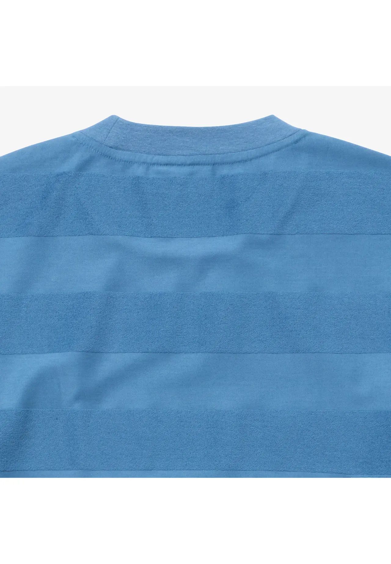 Oversized Tonal Striped Towel Fabric Panel T-Shirt