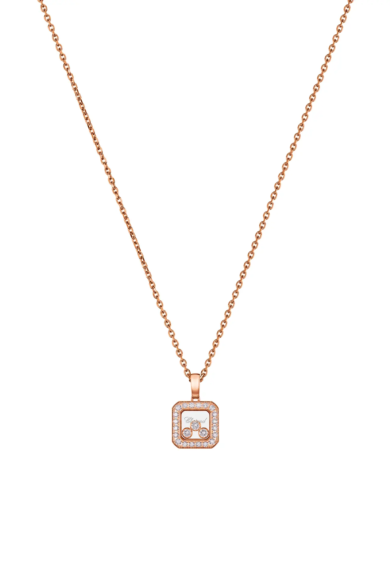 Icon Square 吊坠 18K玫瑰金