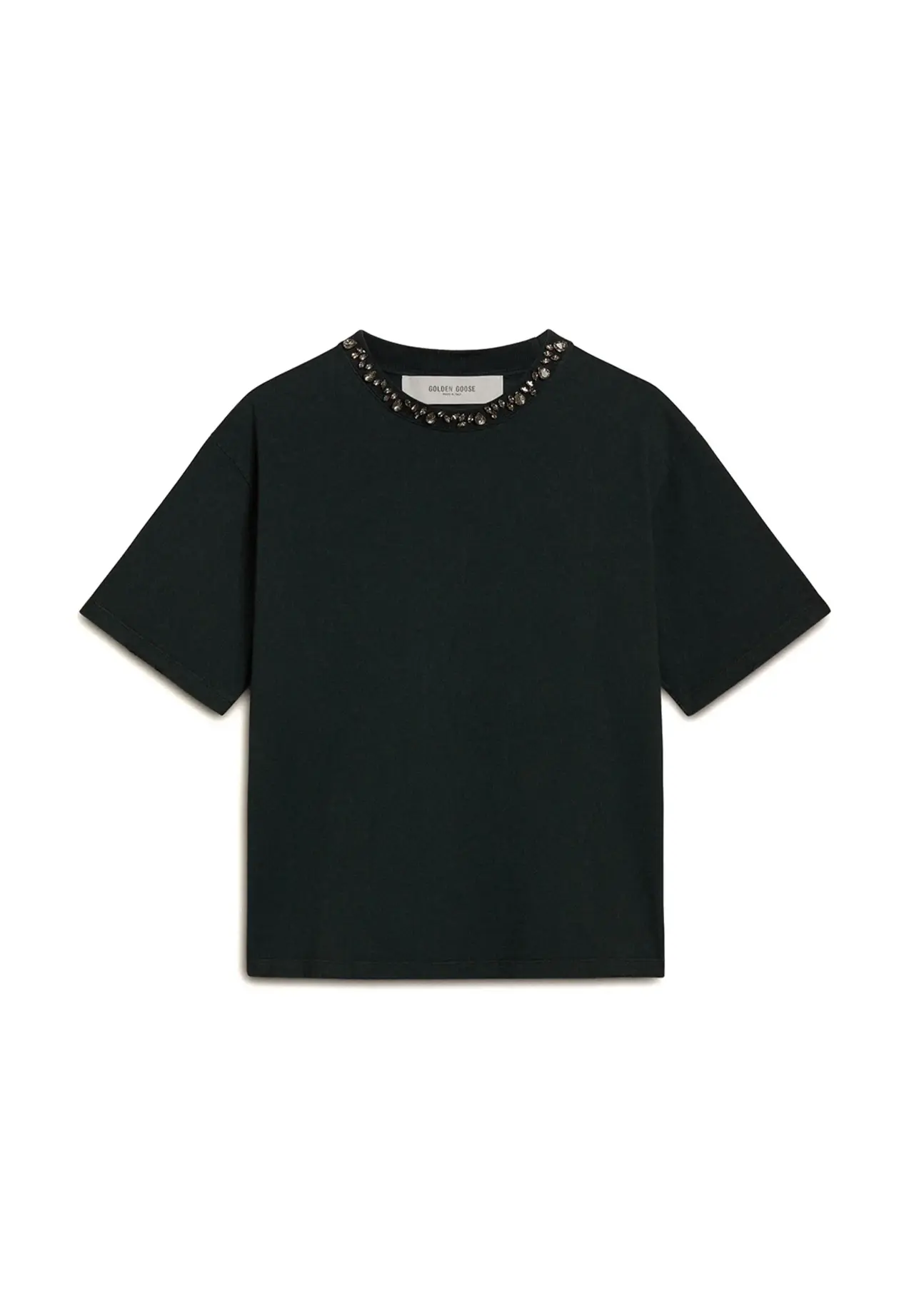 Tシャツ レディース（ブラック） クリスタル