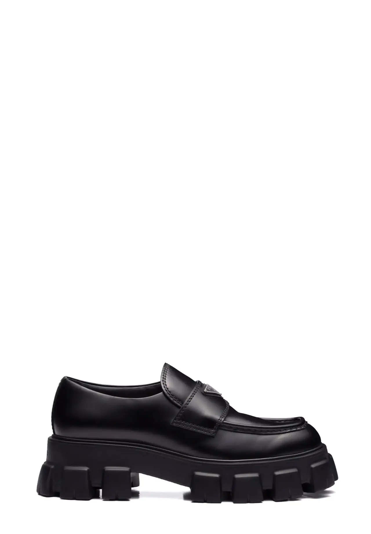 Monolith brushed leather loafers
