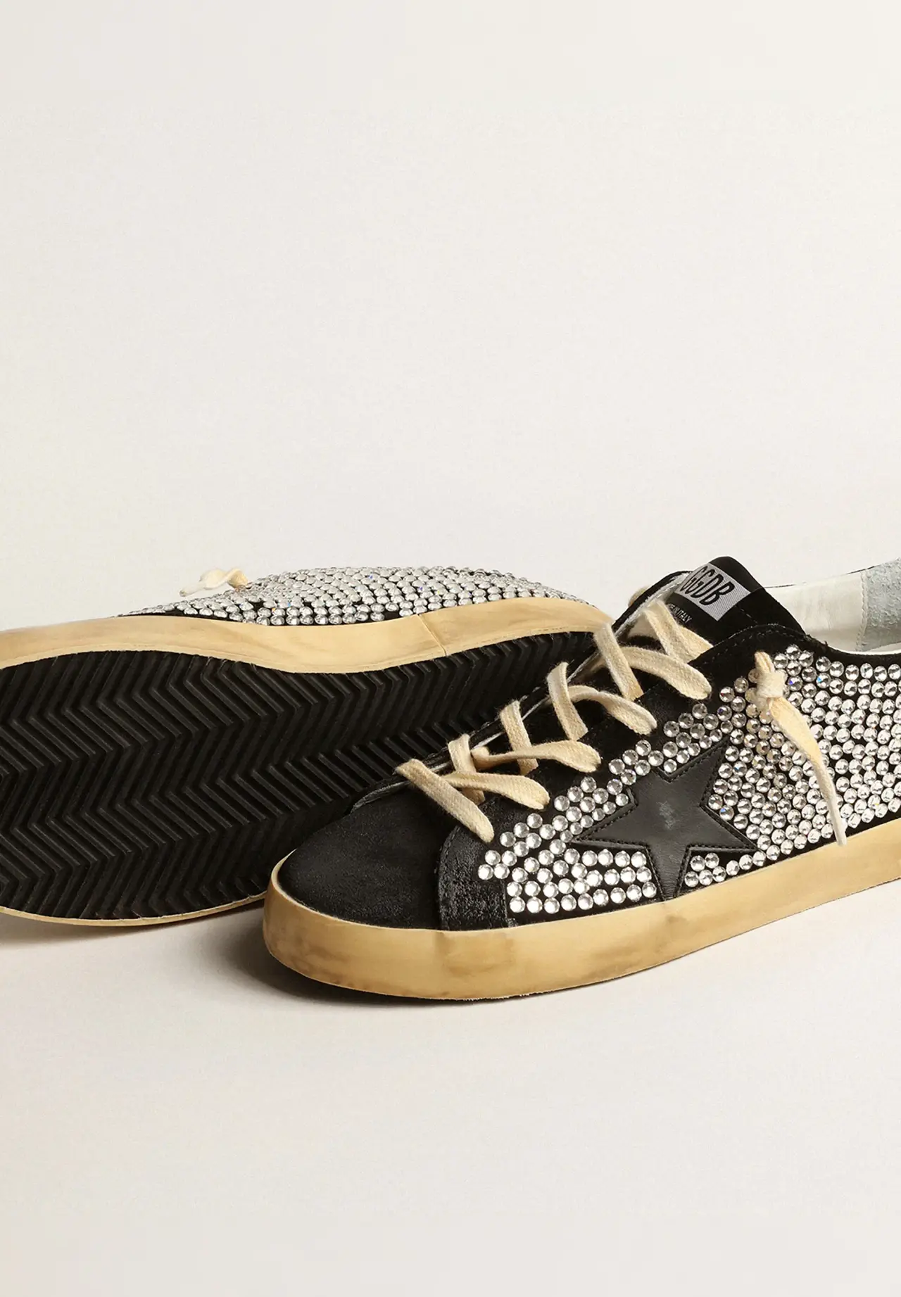 Limited Edition Super-Star with Swarovski® Crystals and Leather Star (Black)